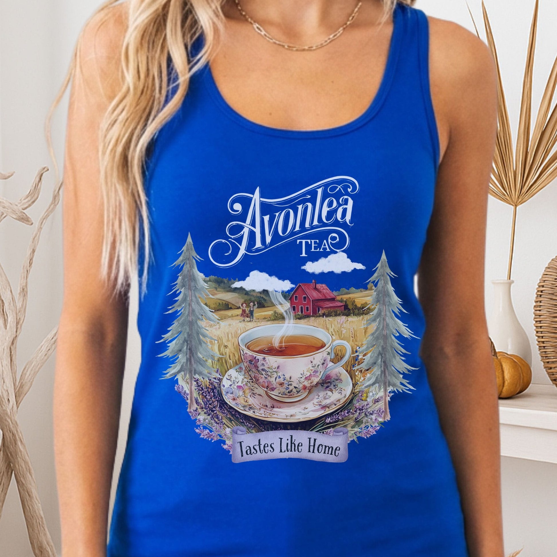 Tank Top Solid Royal / XS Avonlea Tee Anne of Green Gables Women's Racerback Tank Top The Mystic Eden