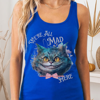 Tank Top Solid Royal / XS Cheshire Cat Women's Racerback Tank Top The Mystic Eden