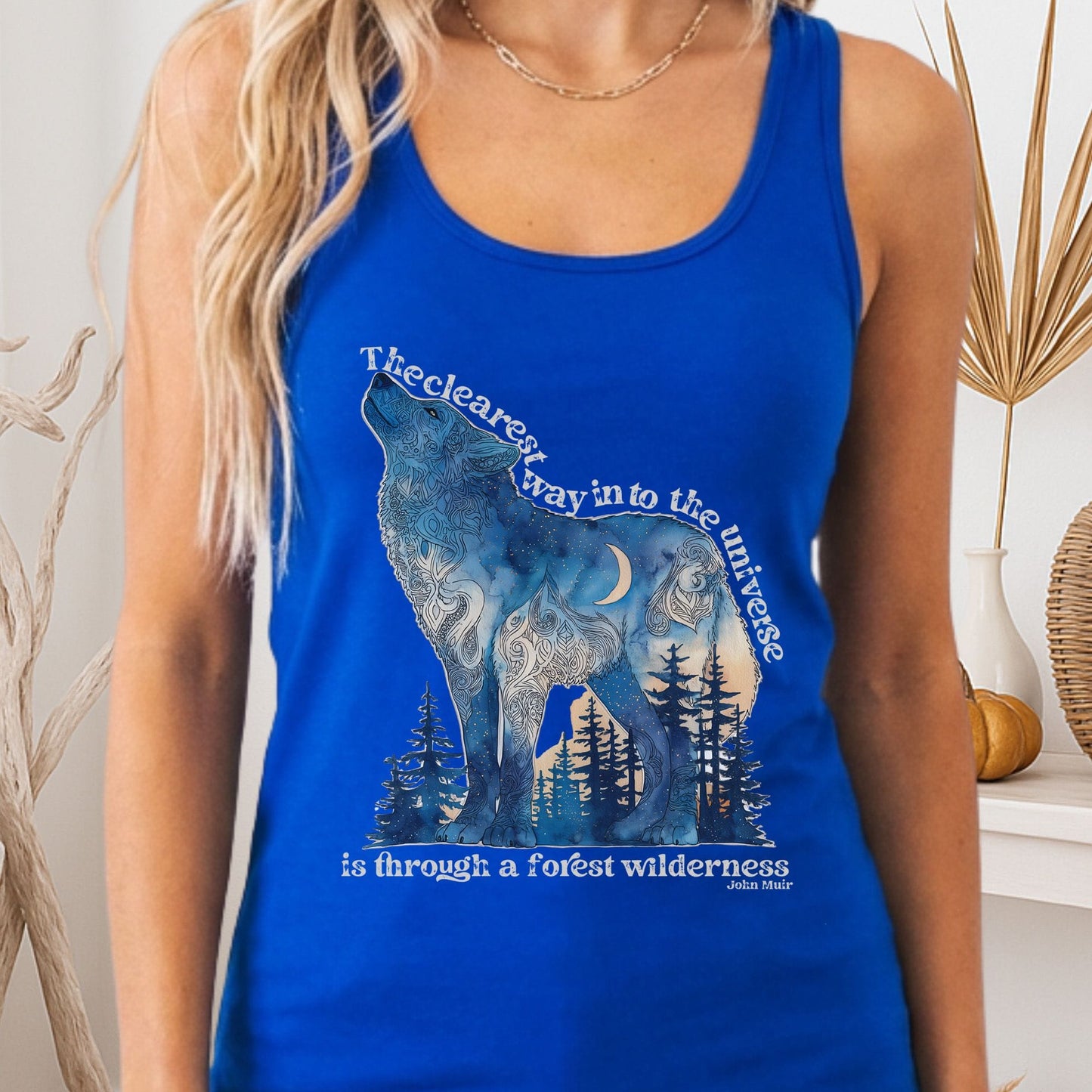 Tank Top Solid Royal / XS Design 209 Tank Top The Mystic Eden