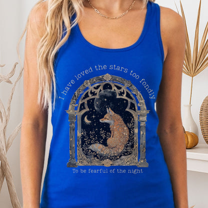 Tank Top Solid Royal / XS I Have Loved the Stars Too Fondly Women's Lightweight Racerback Tank Top The Mystic Eden