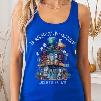 Tank Top Solid Royal / XS The Mad Hatter's Hat Emporium Women's Racerback Tank Top The Mystic Eden