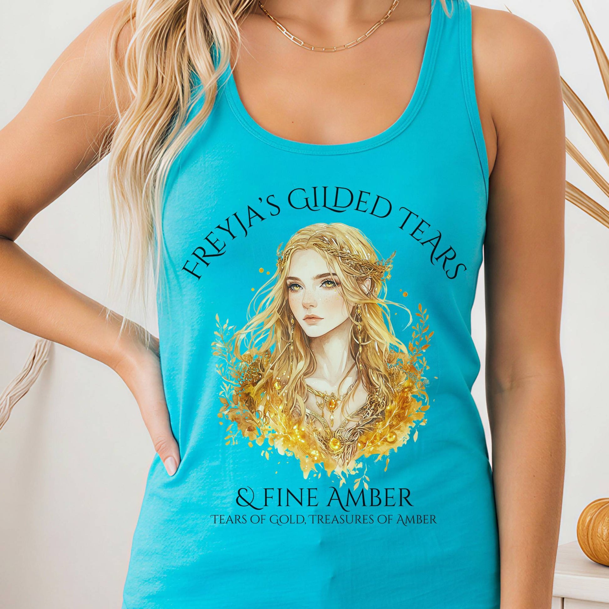 Tank Top Solid Tahiti Blue / XS Design 161 Tank Top The Mystic Eden