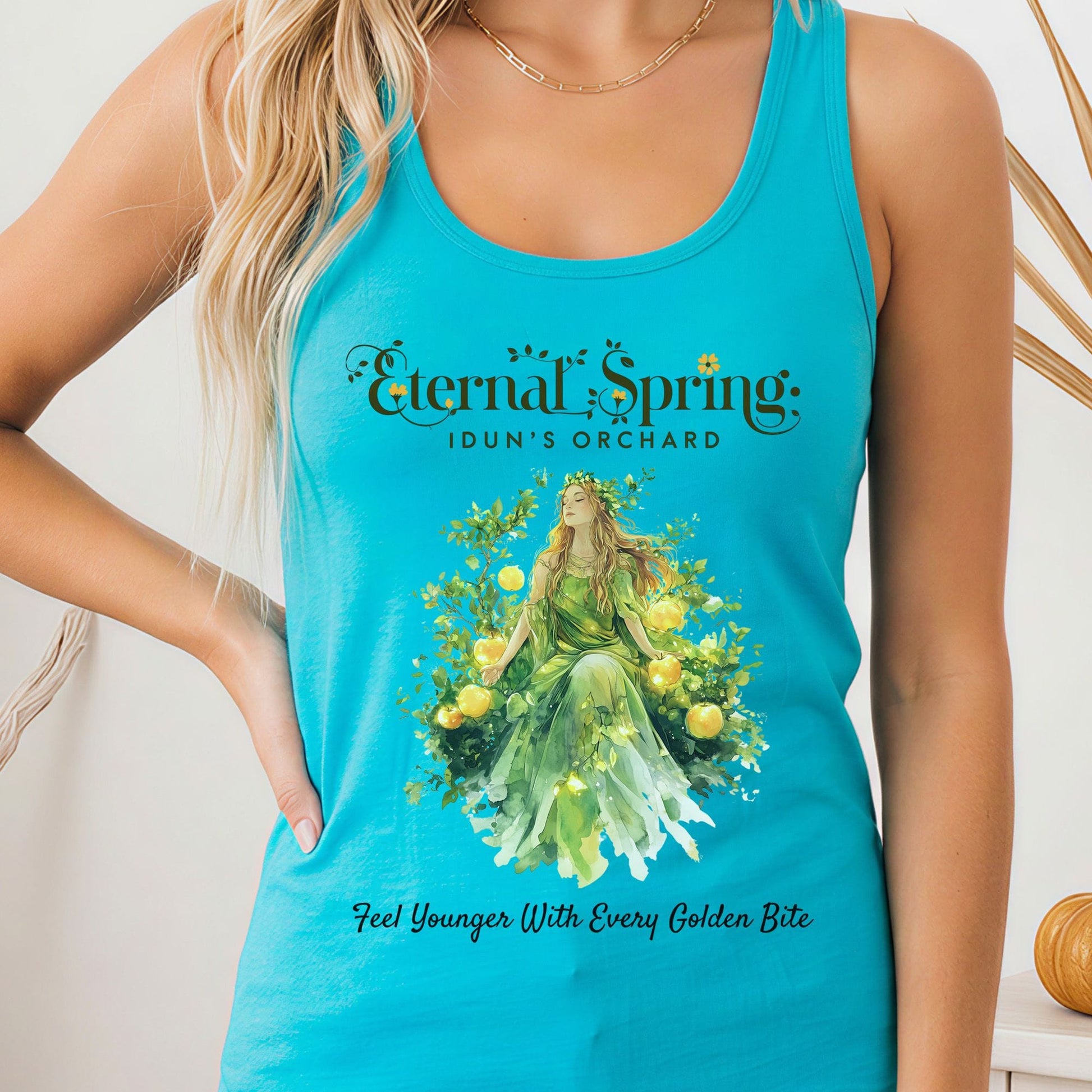 Tank Top Solid Tahiti Blue / XS Design 165 Tank Top The Mystic Eden