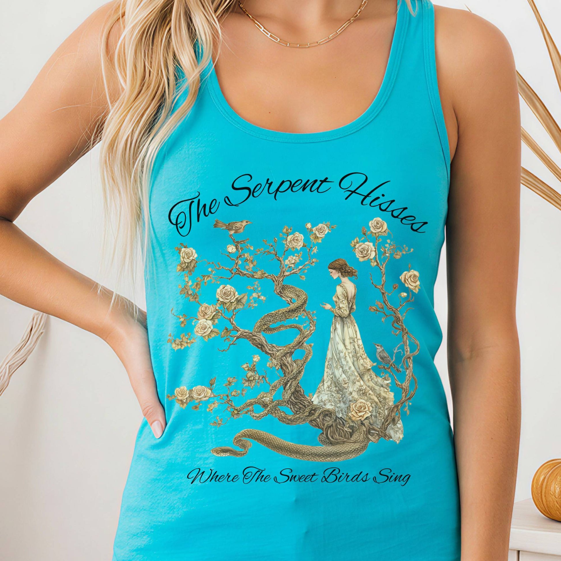 Tank Top Solid Tahiti Blue / XS Design 167 Tank Top The Mystic Eden