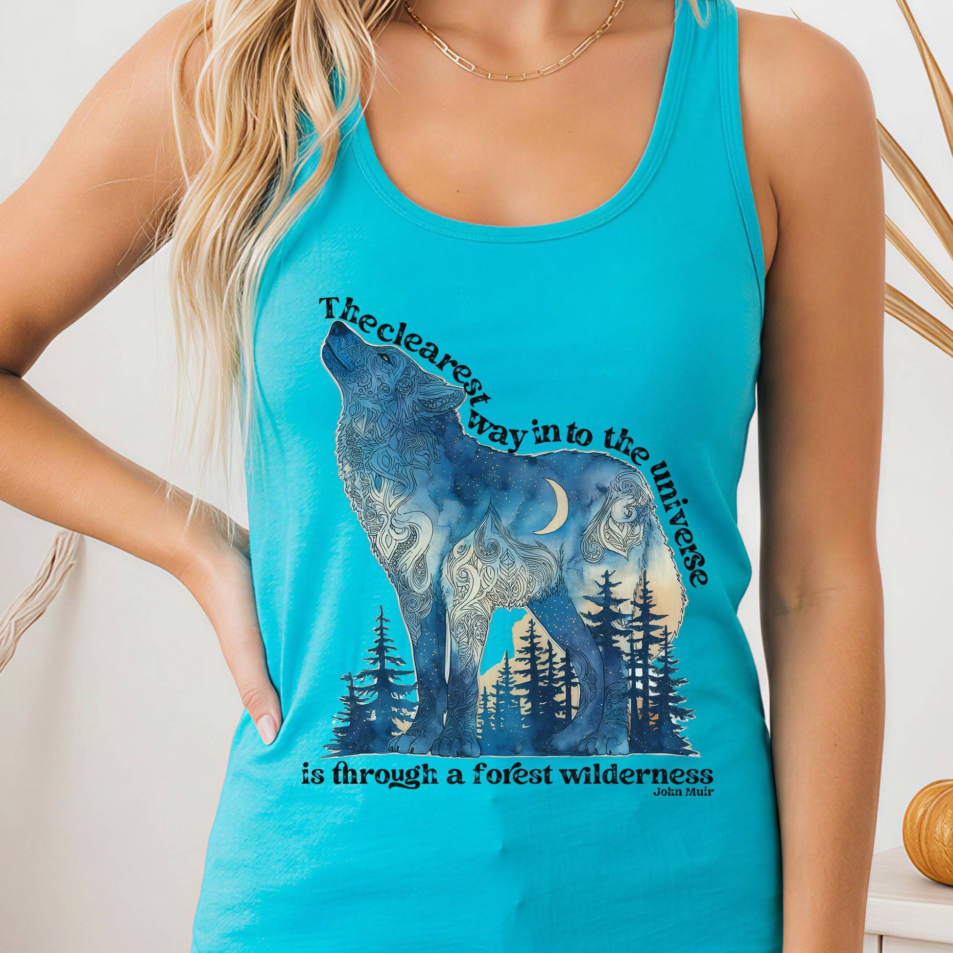 Tank Top Solid Tahiti Blue / XS Design 209 Tank Top The Mystic Eden