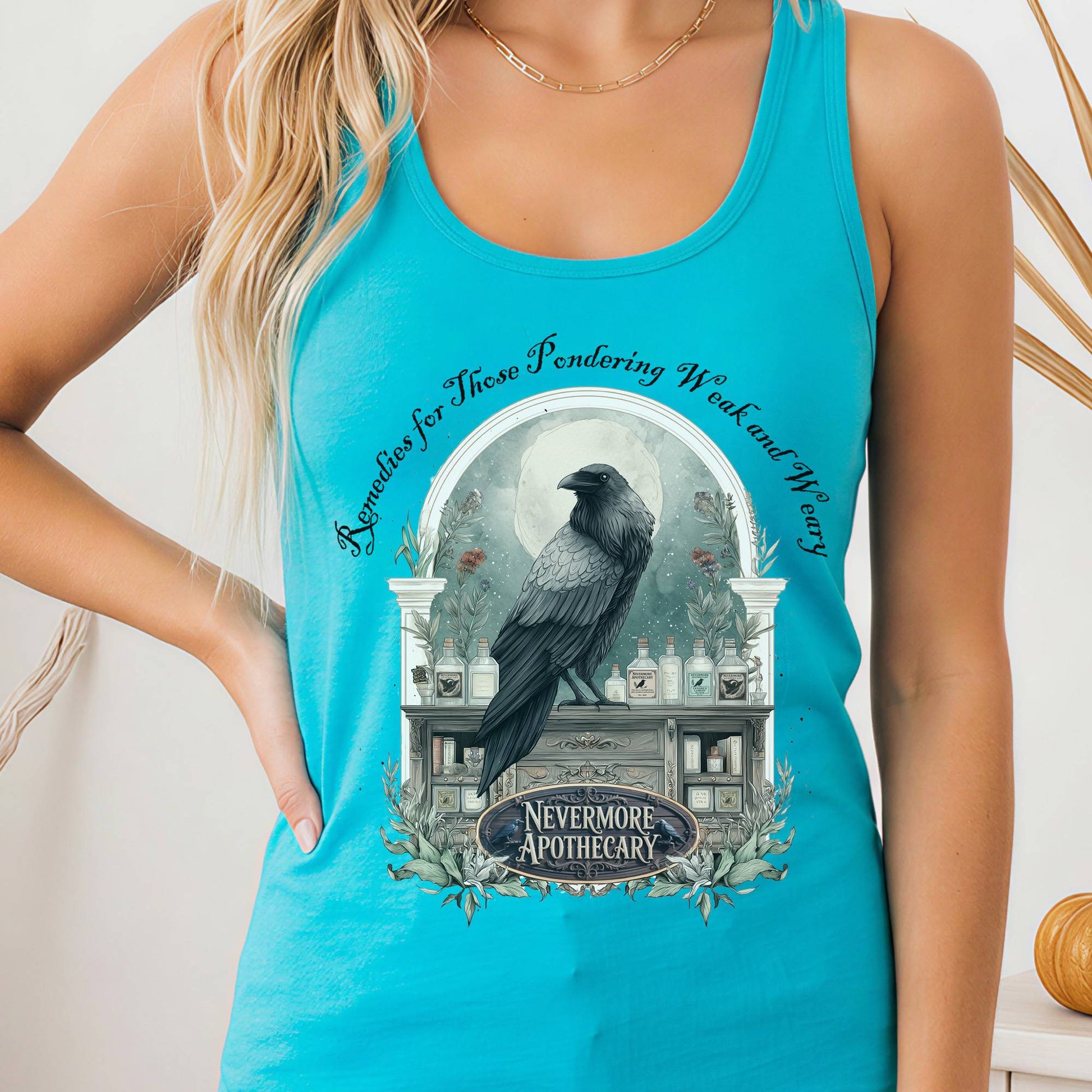 Tank Top Solid Tahiti Blue / XS Design 238 Tank Top The Mystic Eden