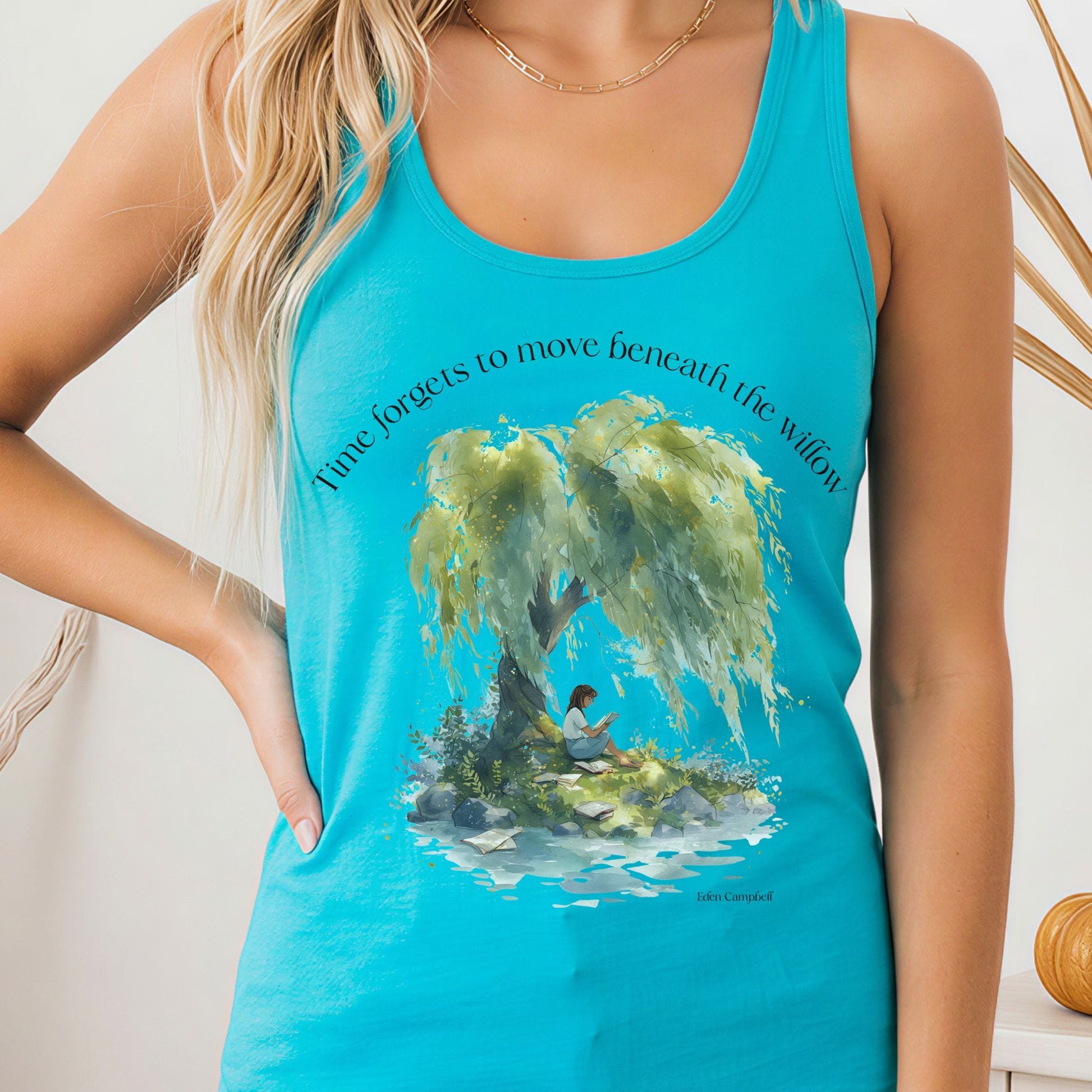Tank Top Solid Tahiti Blue / XS Design 244 Tank Top The Mystic Eden