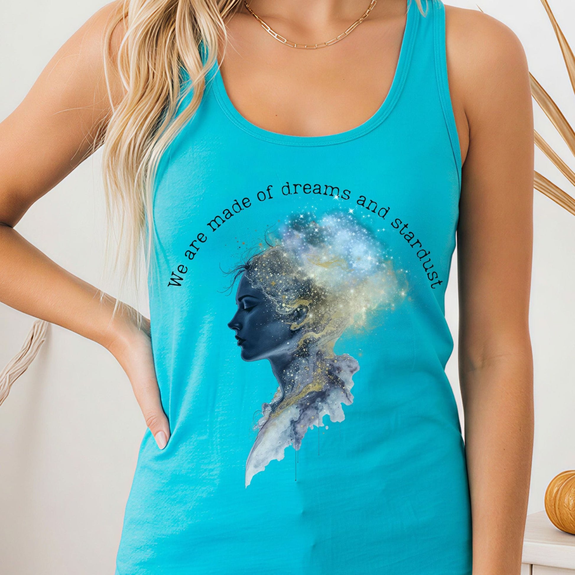 Tank Top Solid Tahiti Blue / XS Design 248 Tank Top The Mystic Eden