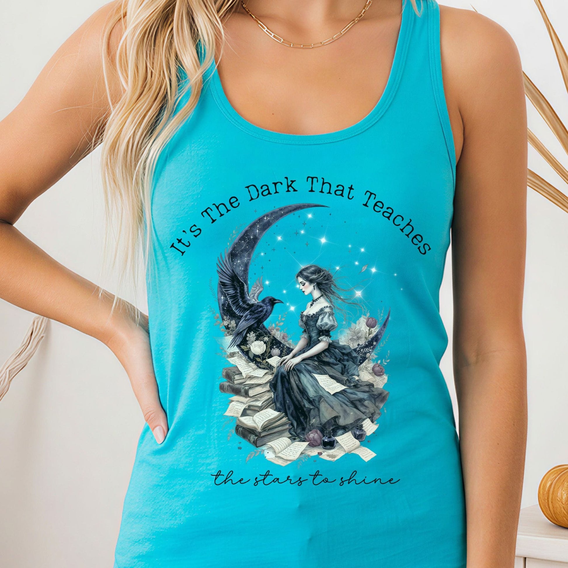 Tank Top Solid Tahiti Blue / XS Design 254 Tank Top The Mystic Eden