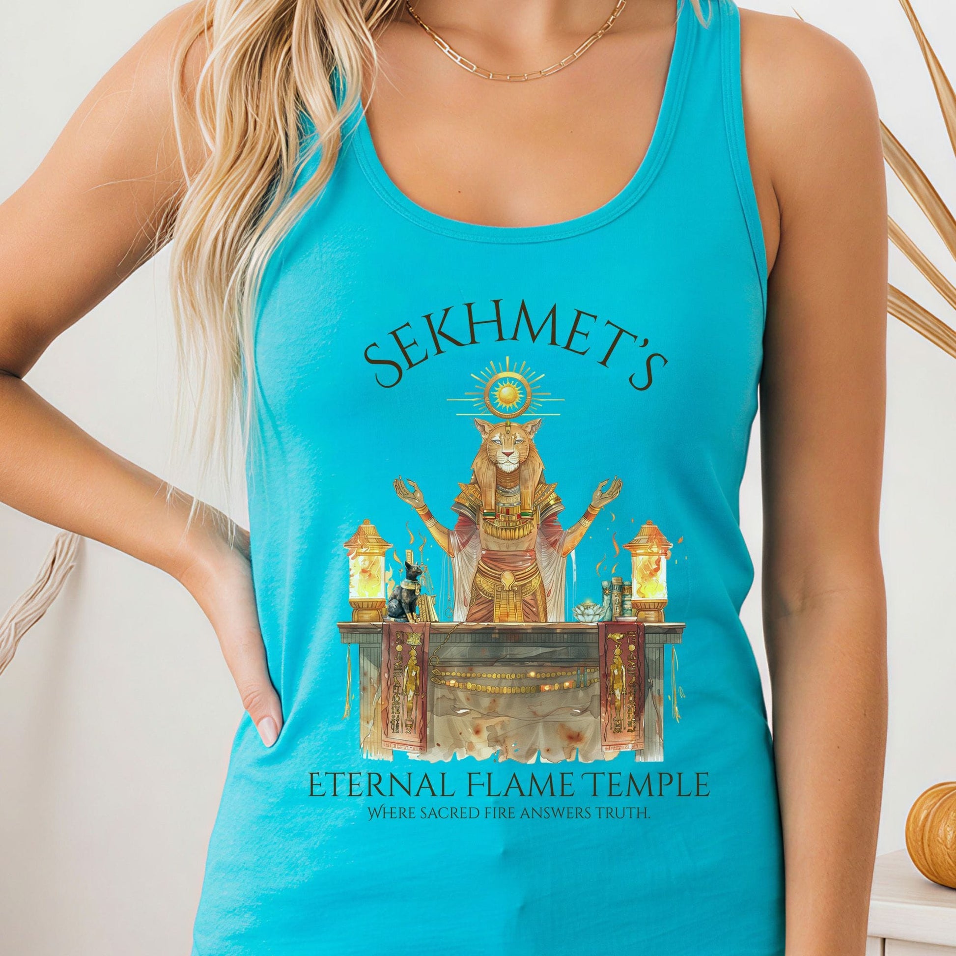 Tank Top Solid Tahiti Blue / XS Design 264 Tank Top The Mystic Eden