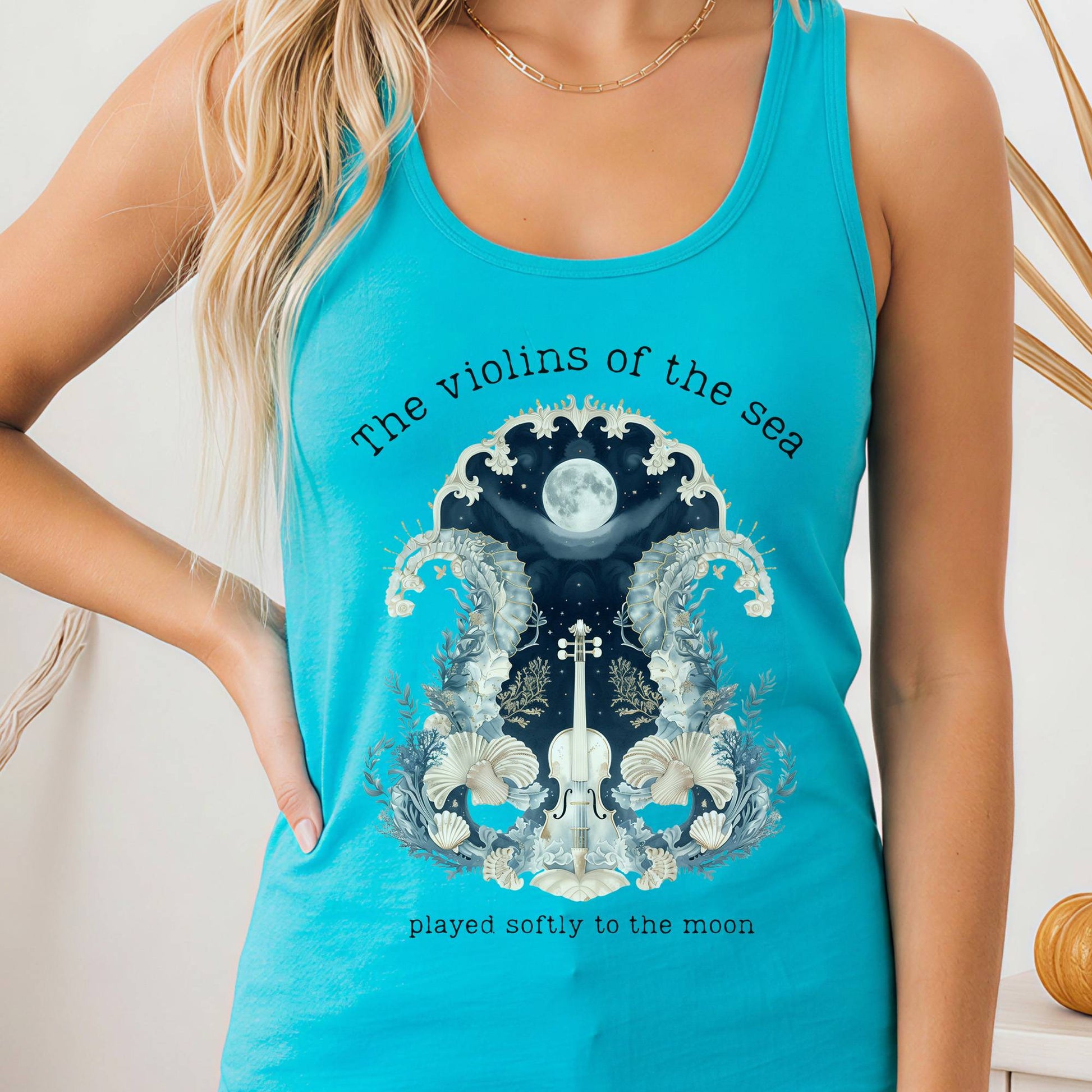 Tank Top Solid Tahiti Blue / XS Design 270 Tank Top The Mystic Eden