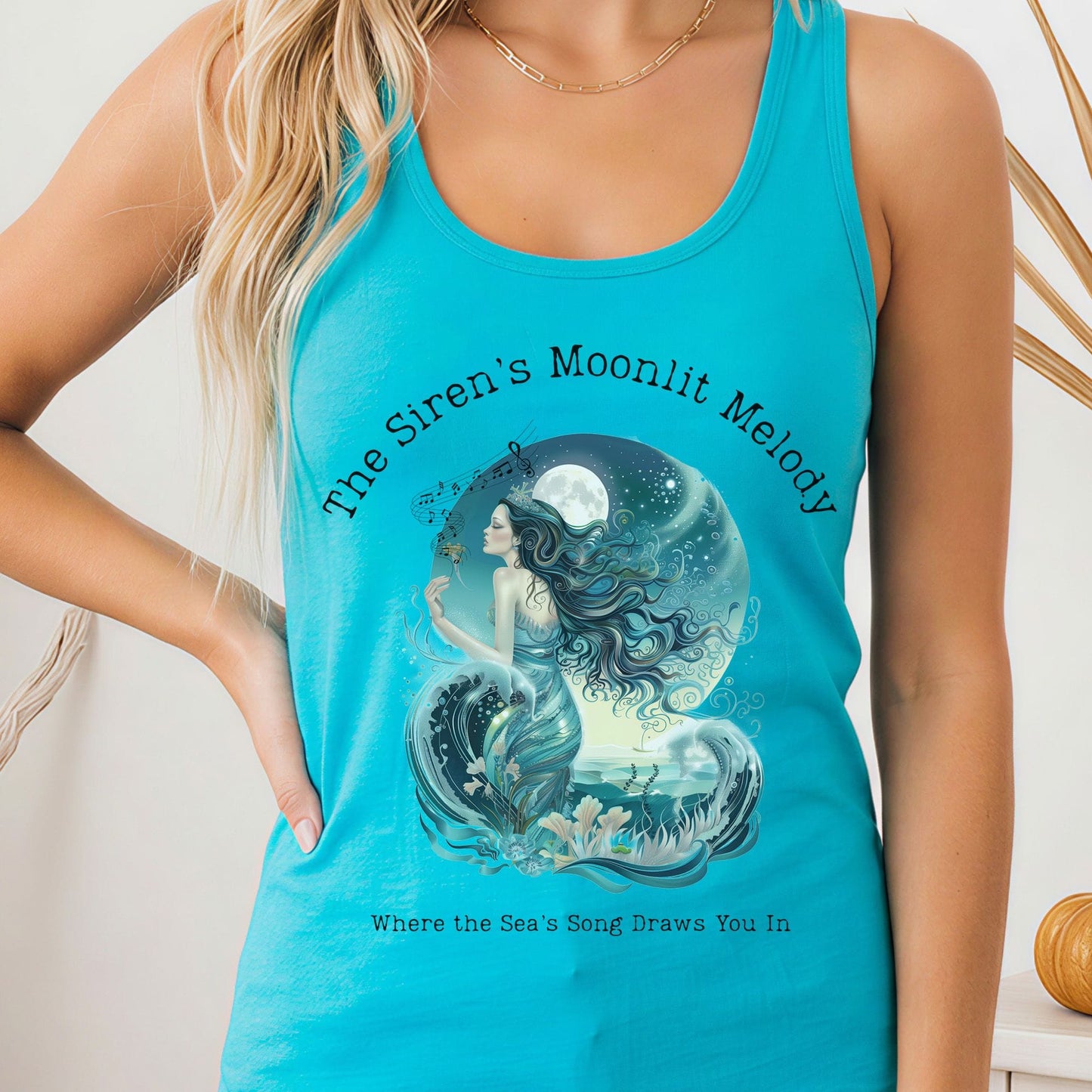 Tank Top Solid Tahiti Blue / XS Design 272 Tank Top The Mystic Eden