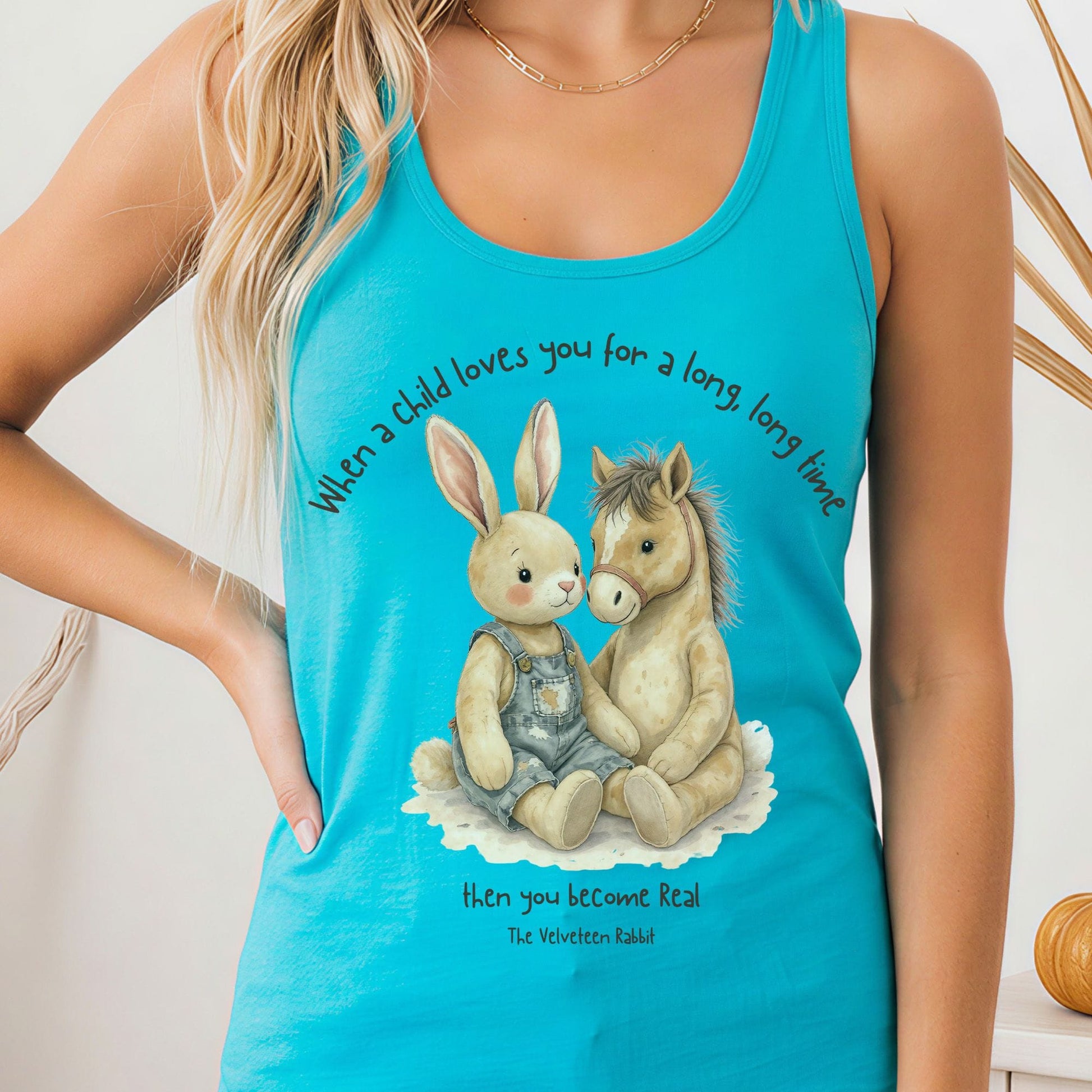 Tank Top Solid Tahiti Blue / XS Design 283 Tank Top The Mystic Eden