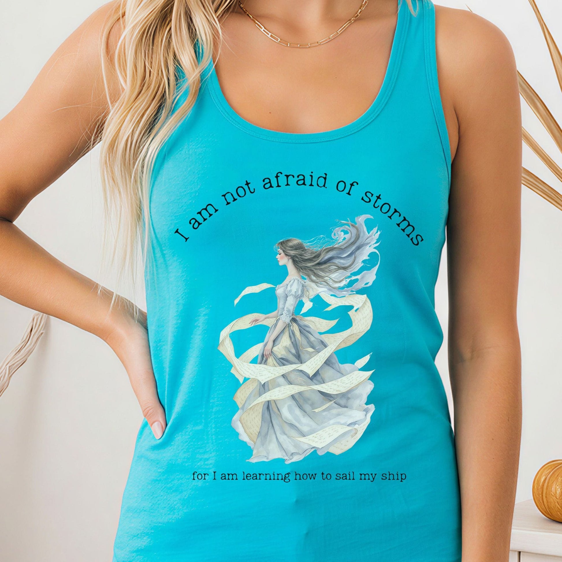 Tank Top Solid Tahiti Blue / XS Design 285 Tank Top The Mystic Eden