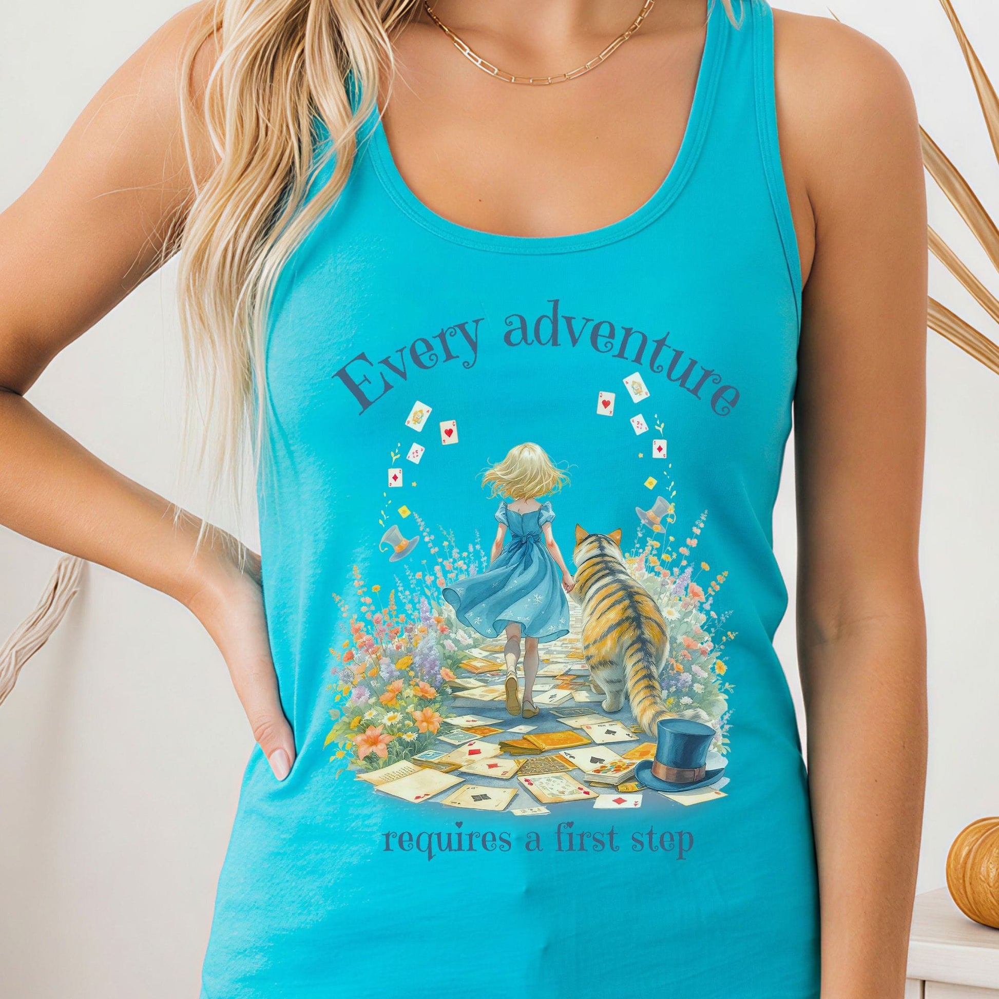 Tank Top Solid Tahiti Blue / XS Every Adventure Enchanted Journey Women's Lightweight Tank Top The Mystic Eden