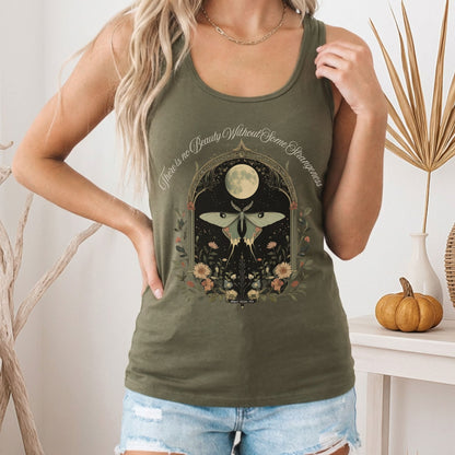 Tank Top There is no Beauty Without Some Strangeness Poe Women's Racerback Tank Top The Mystic Eden