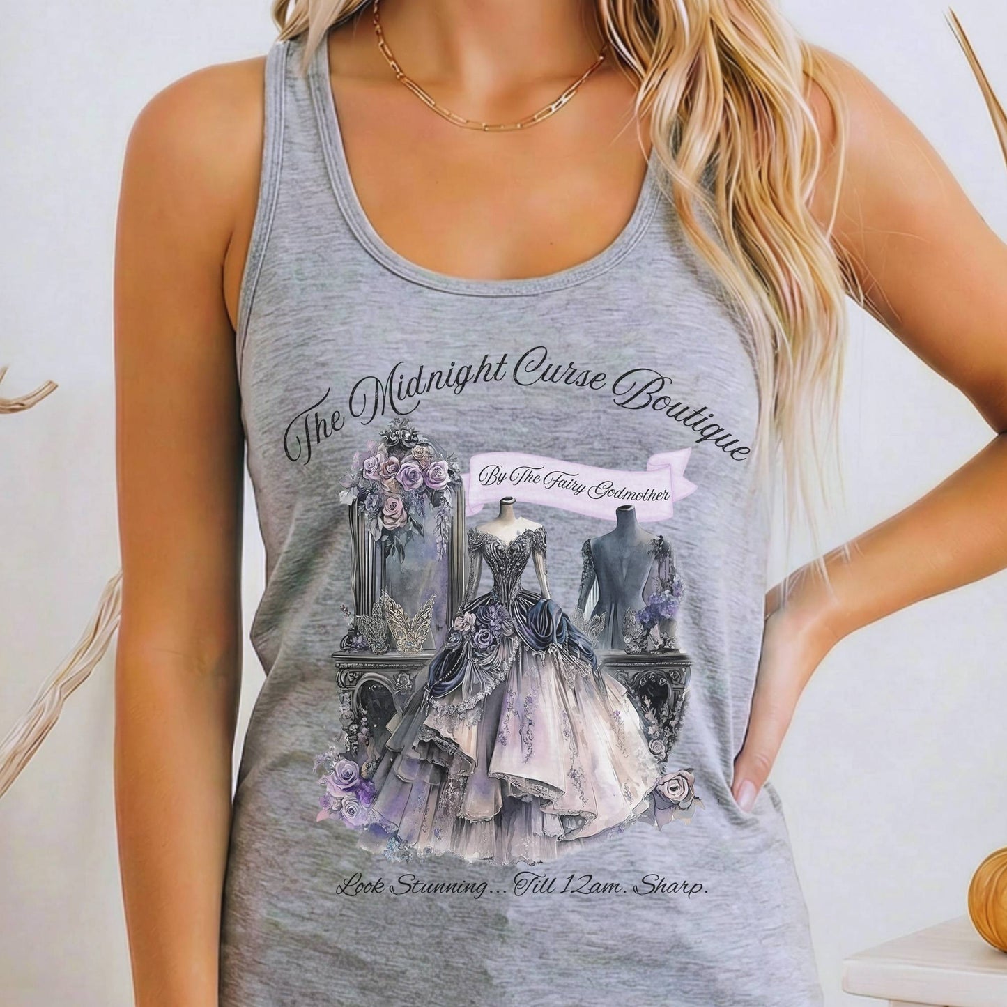 Tank Tops Heather Grey / XS Design 180 Tank Top The Mystic Eden