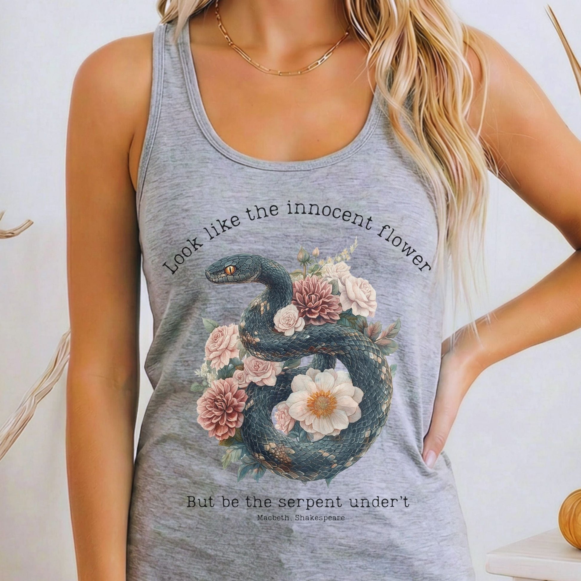 Tank Tops Heather Grey / XS Design 186 Tank Top The Mystic Eden