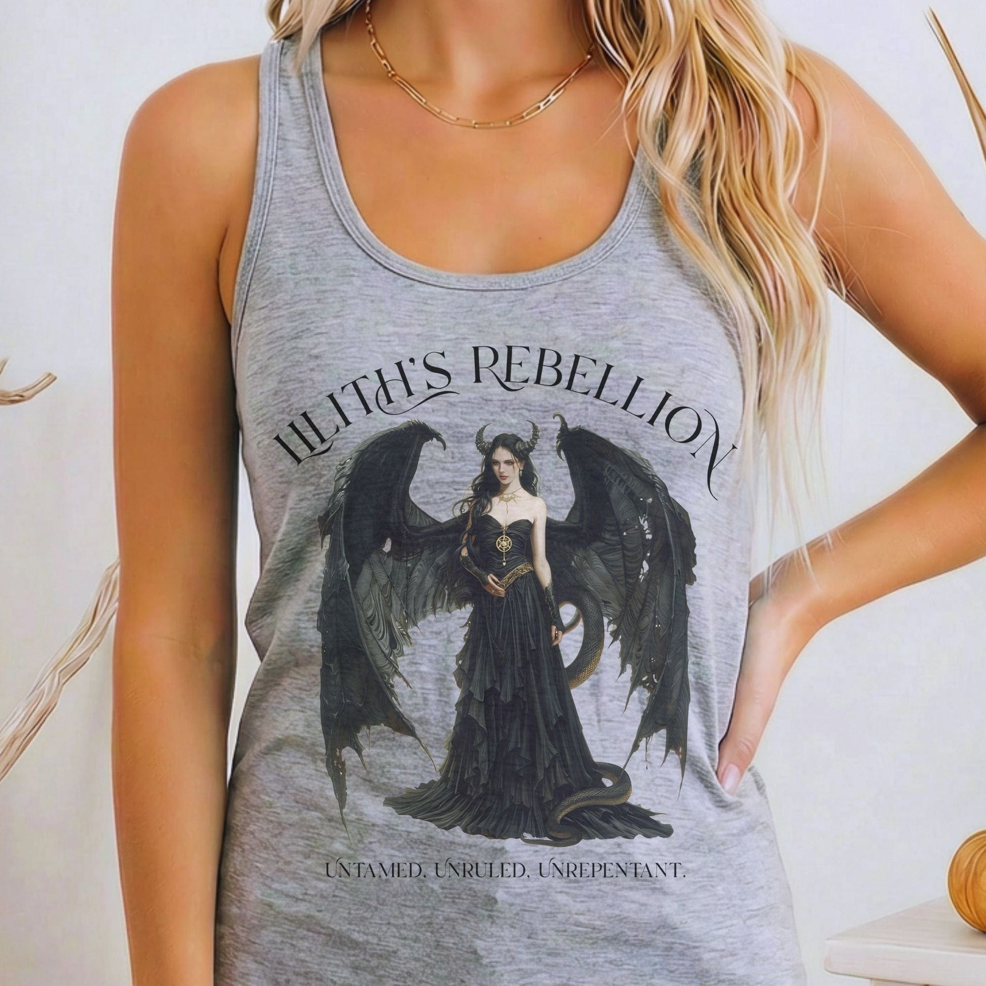 Tank Tops Heather Grey / XS Design 213 Tank Top The Mystic Eden