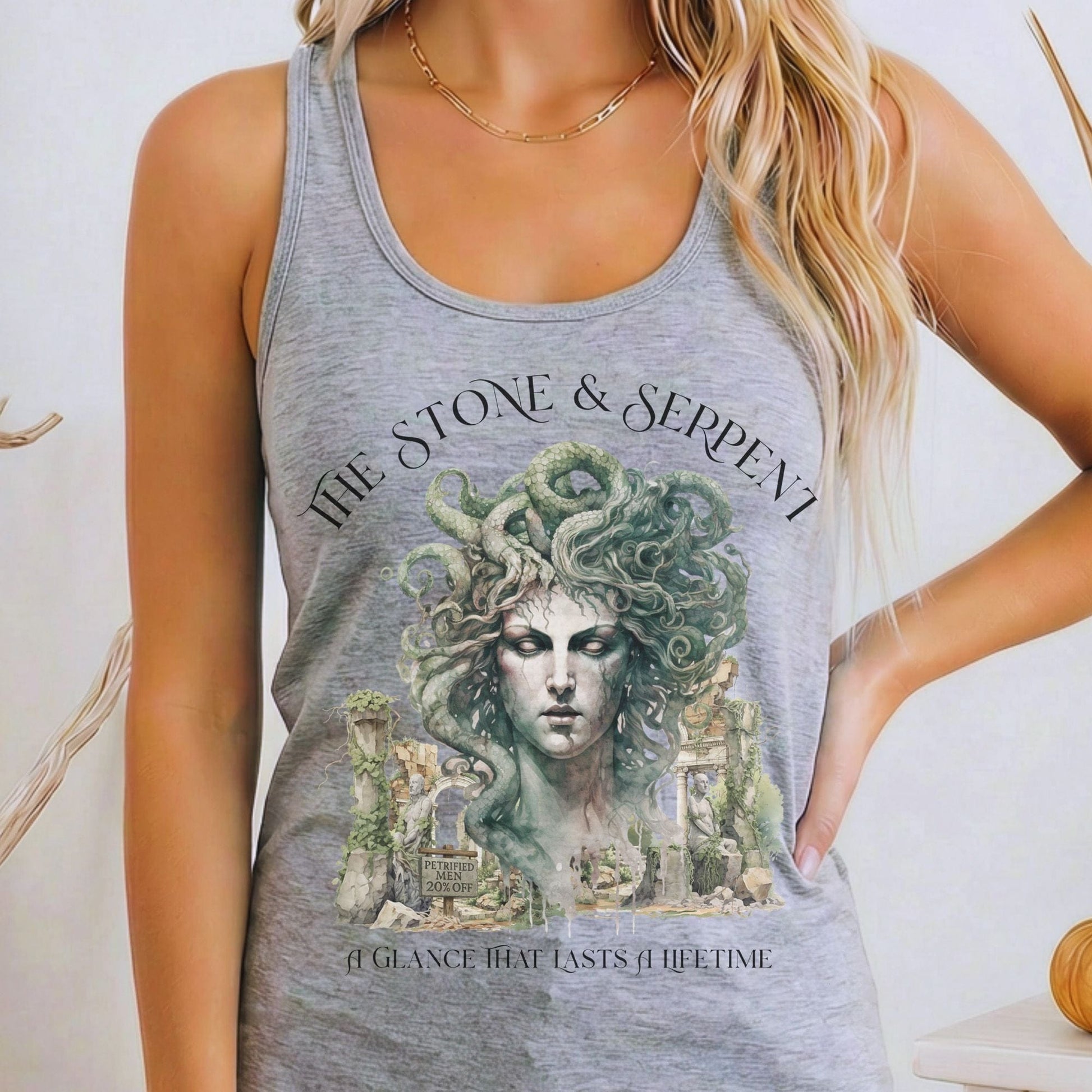 Tank Tops Heather Grey / XS Design 215 Tank Top The Mystic Eden