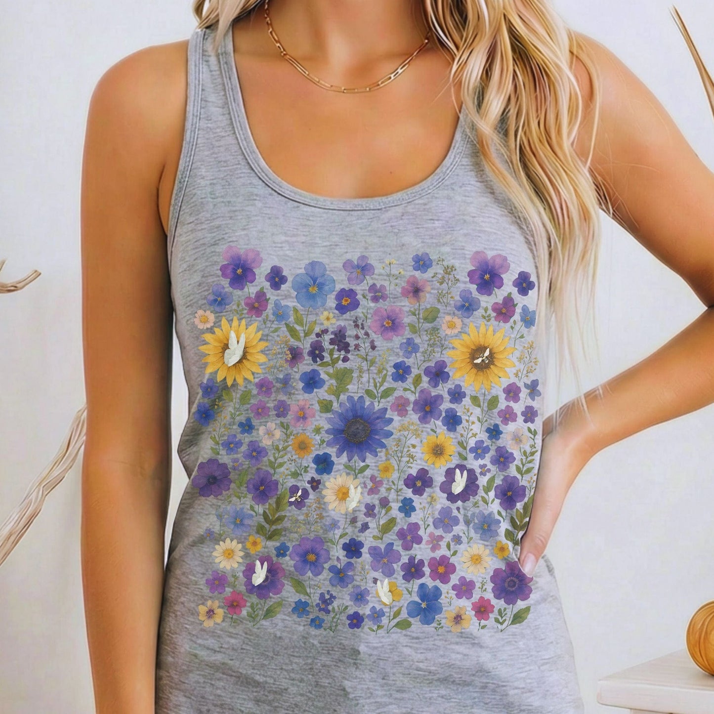 Tank Tops Heather Grey / XS Design 227 Tank Top The Mystic Eden
