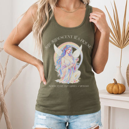 Tank Tops Iris' Iridescent Tea House Angel Women's Lightweight Tank Top The Mystic Eden