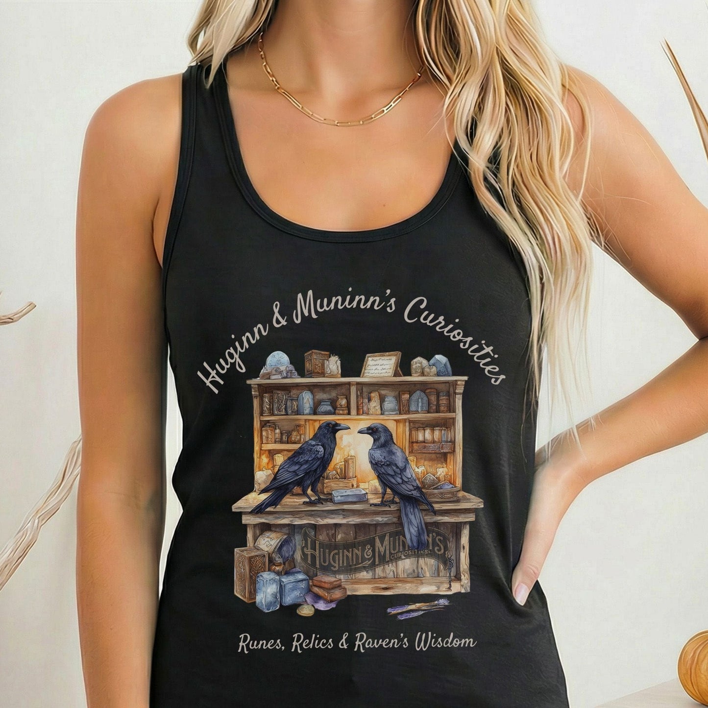Tank Tops Solid Black / XS Design 163 Tank Top The Mystic Eden