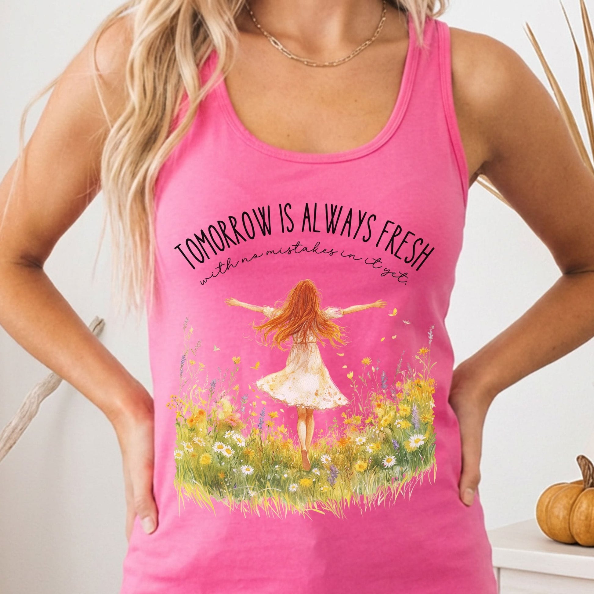 Tank Tops Solid Hot Pink / XS Design 172 Tank Top The Mystic Eden