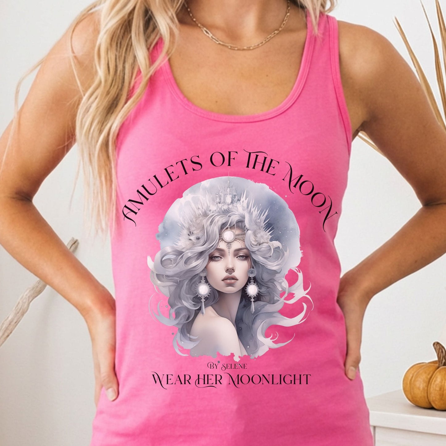 Tank Tops Solid Hot Pink / XS Design 217 Tank Top The Mystic Eden