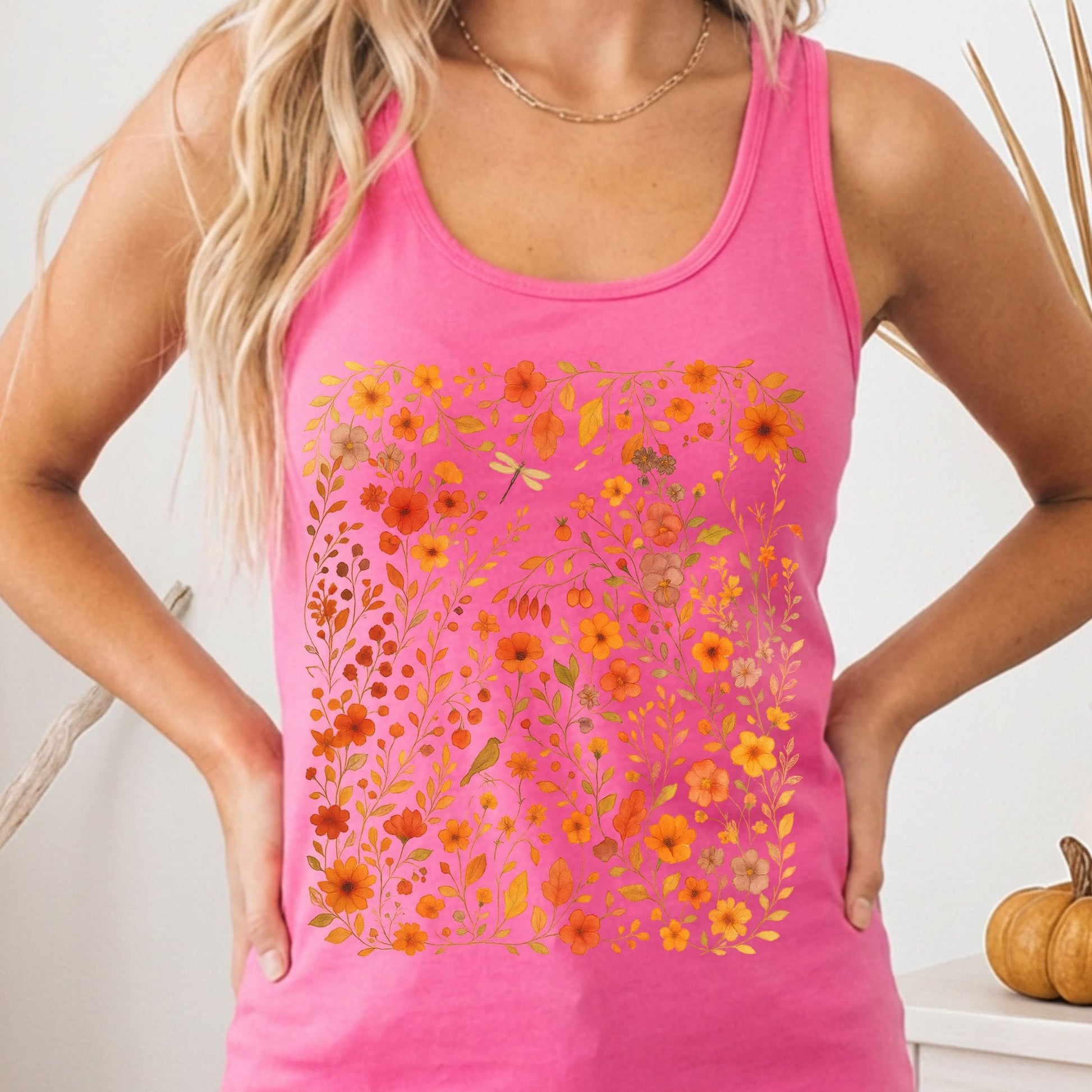 Tank Tops Solid Hot Pink / XS Design 225 Tank Top The Mystic Eden