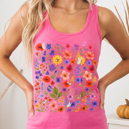 Tank Tops Solid Hot Pink / XS Design 229 Tank Top The Mystic Eden