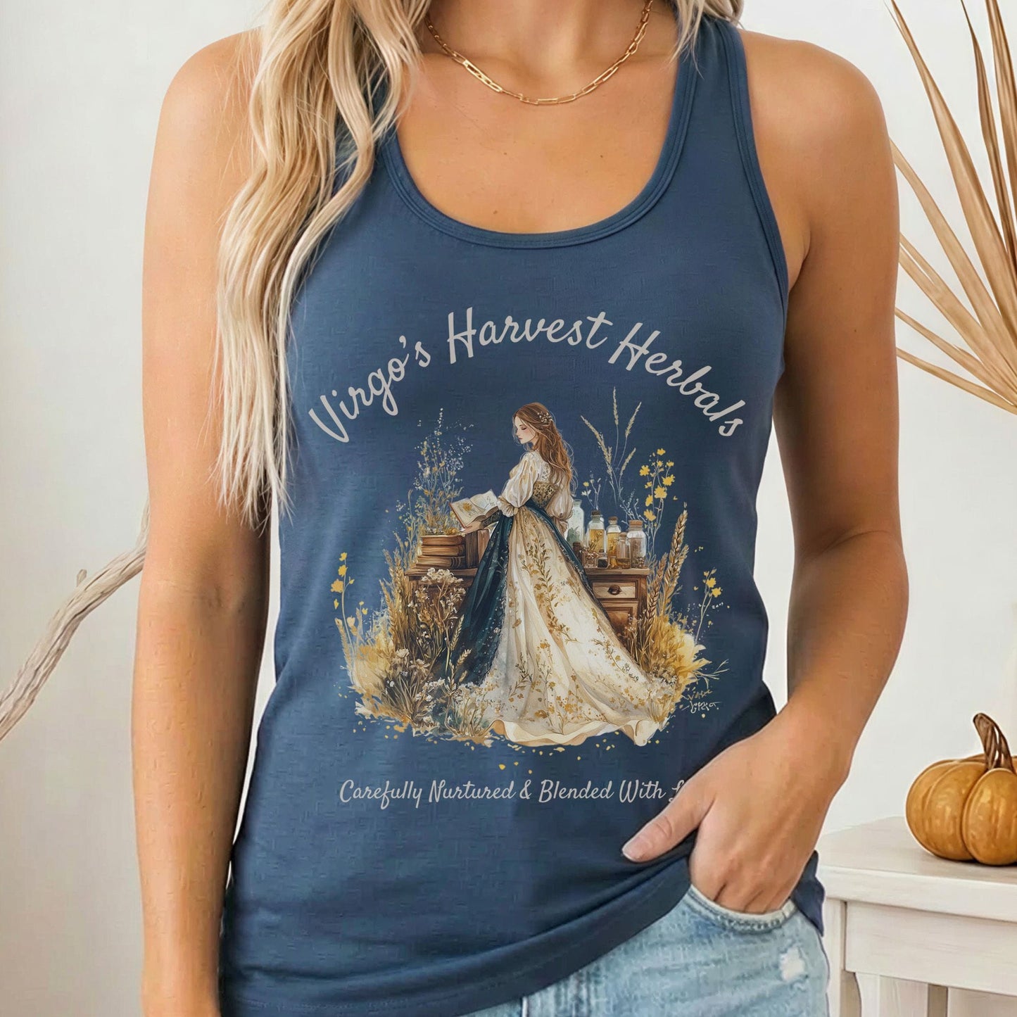 Tank Tops Solid Indigo / XS Design 159 Tank Top The Mystic Eden