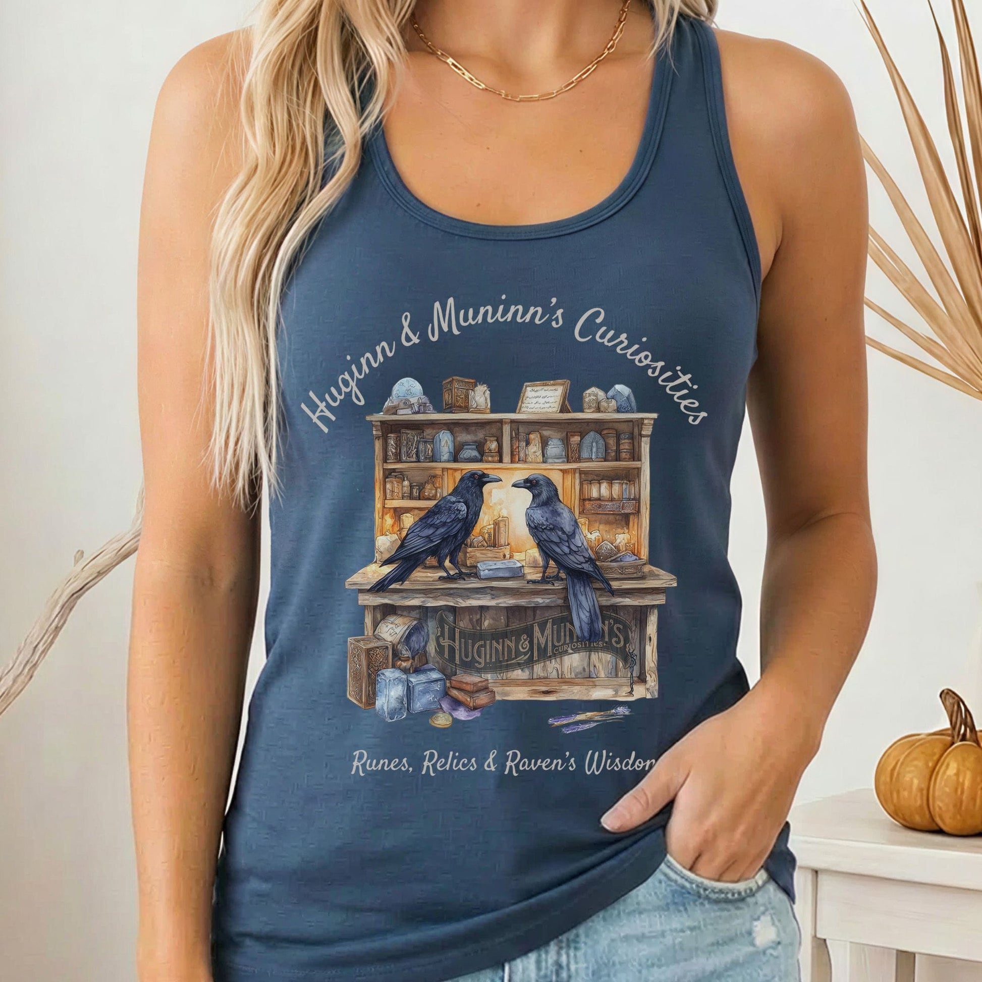 Tank Tops Solid Indigo / XS Design 163 Tank Top The Mystic Eden