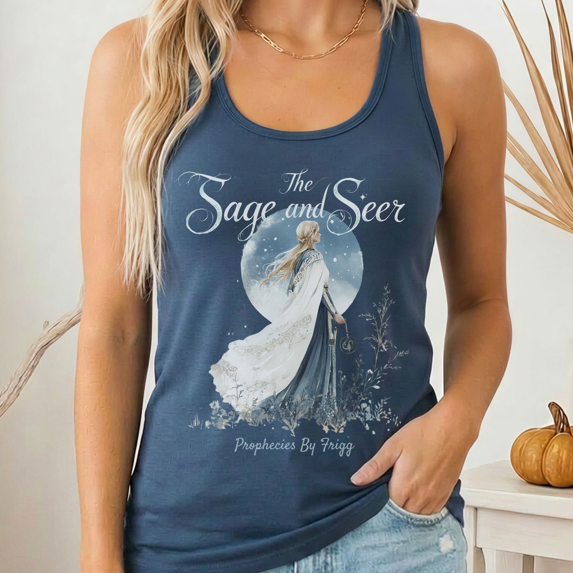 Tank Tops Solid Indigo / XS Design 164 Tank Top The Mystic Eden