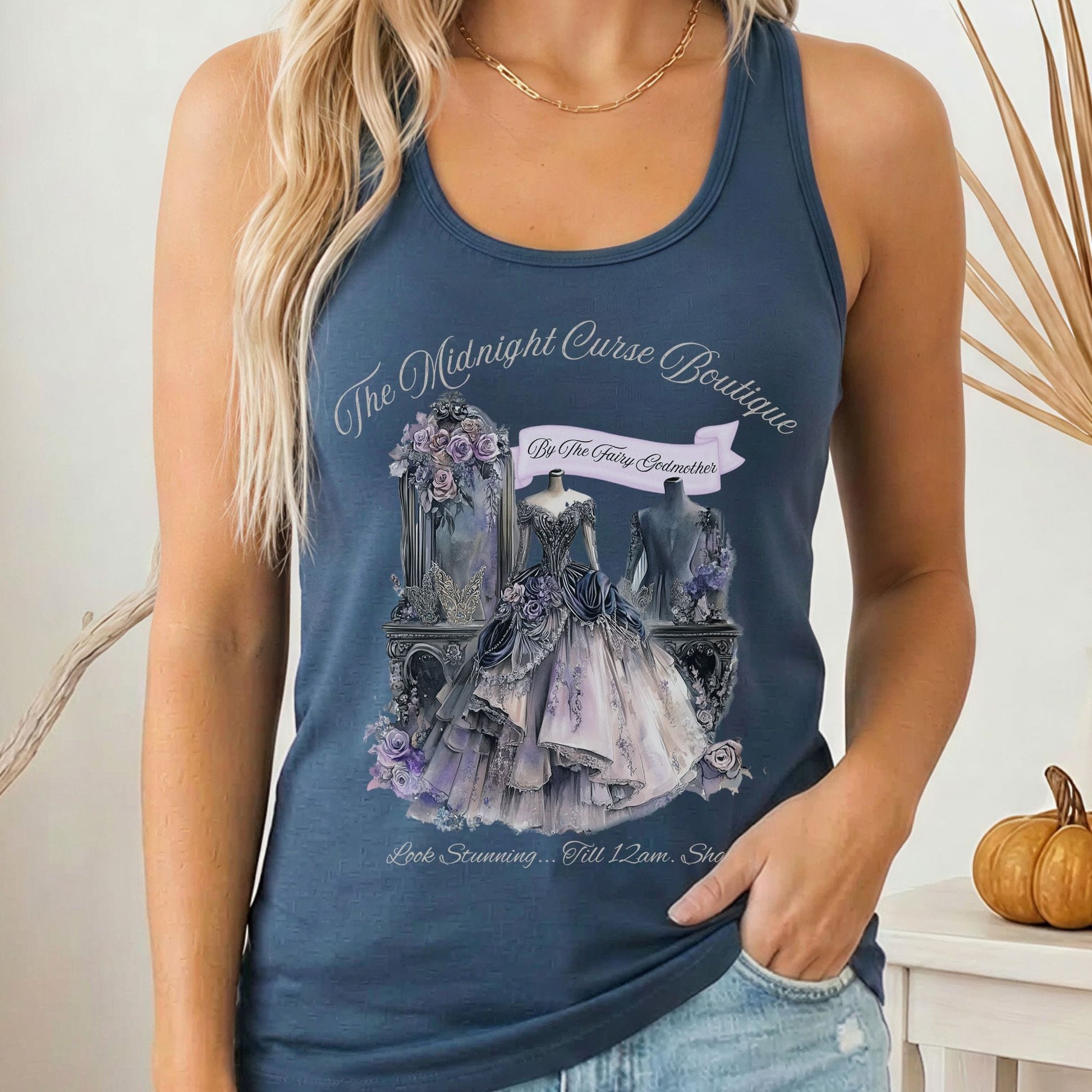 Tank Tops Solid Indigo / XS Design 180 Tank Top The Mystic Eden