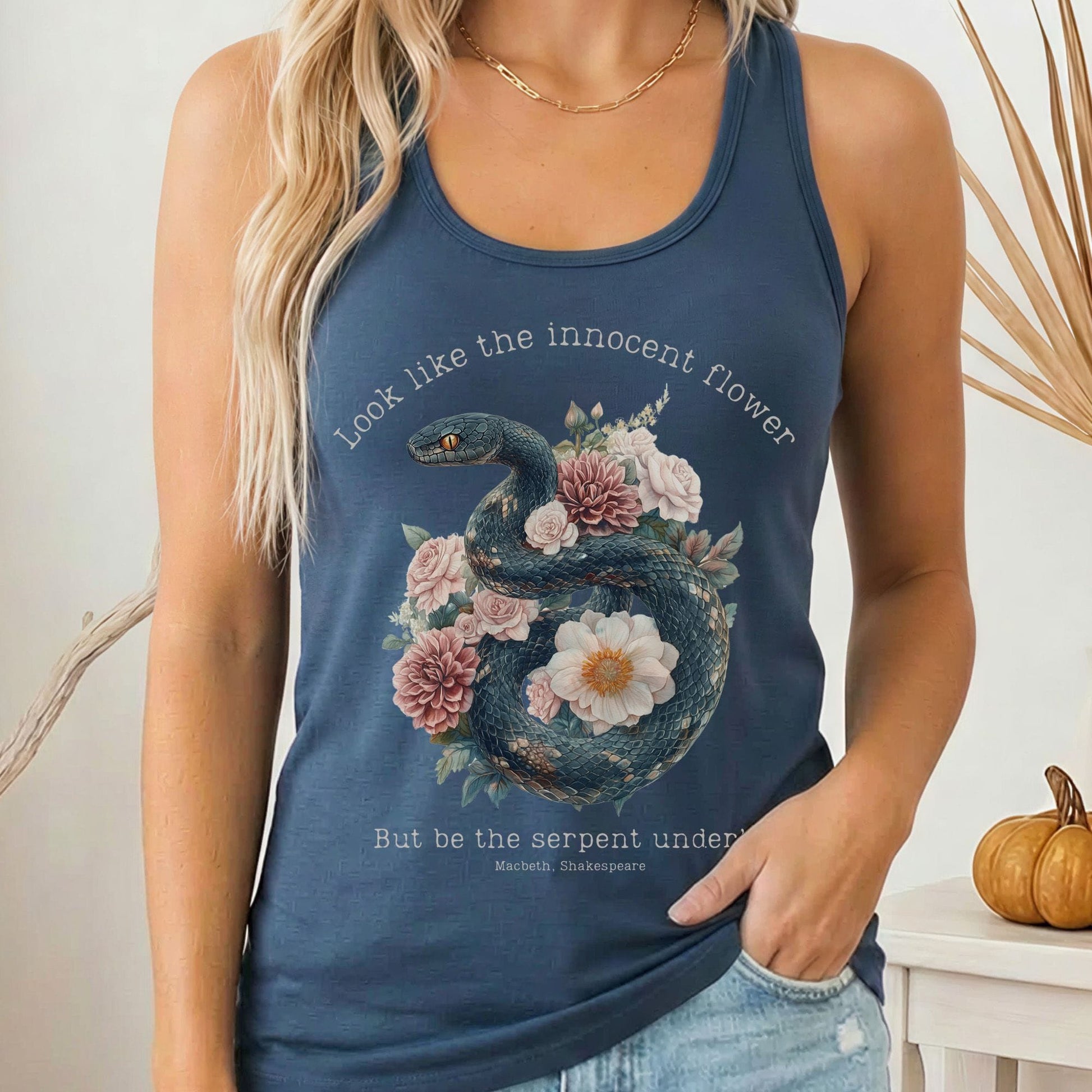 Tank Tops Solid Indigo / XS Design 186 Tank Top The Mystic Eden