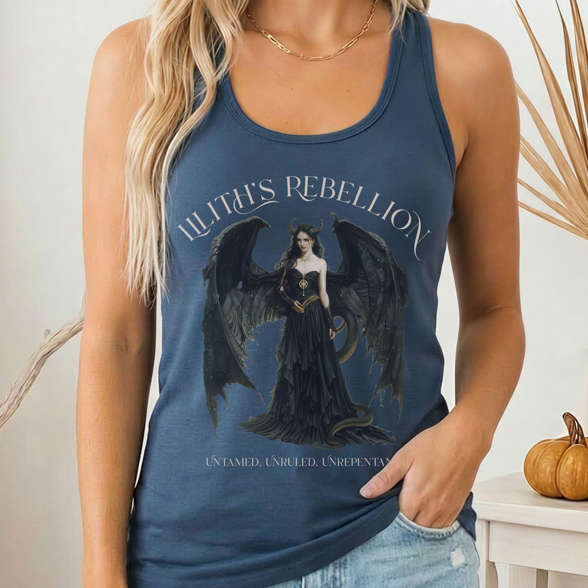 Tank Tops Solid Indigo / XS Design 213 Tank Top The Mystic Eden