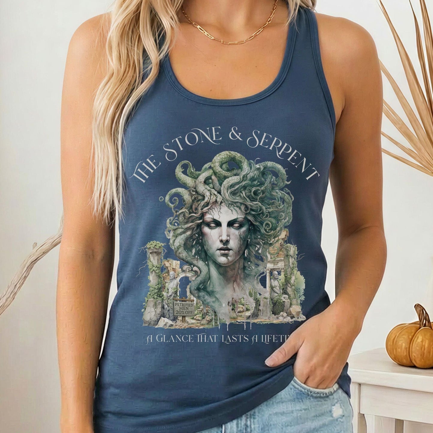 Tank Tops Solid Indigo / XS Design 215 Tank Top The Mystic Eden