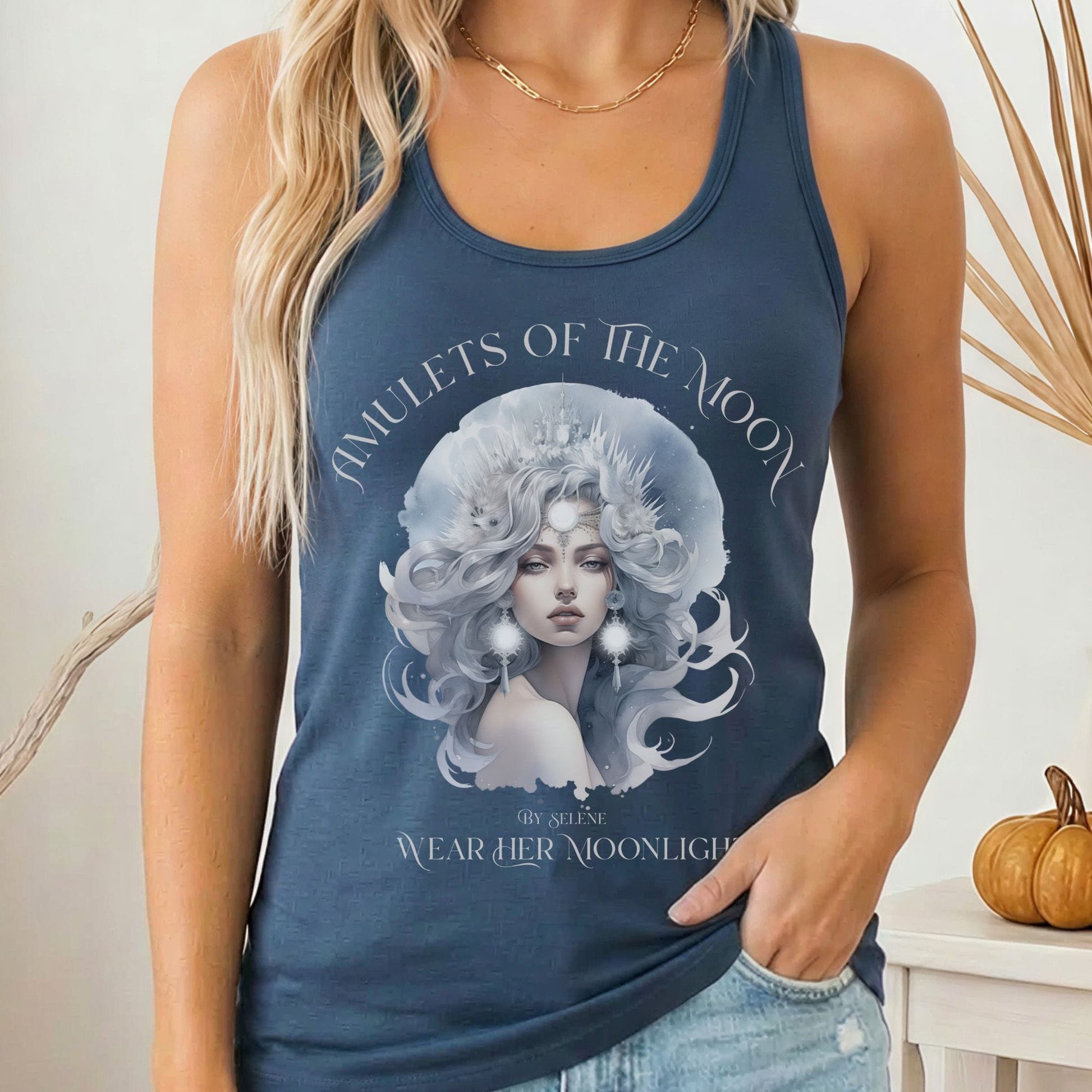 Tank Tops Solid Indigo / XS Design 217 Tank Top The Mystic Eden