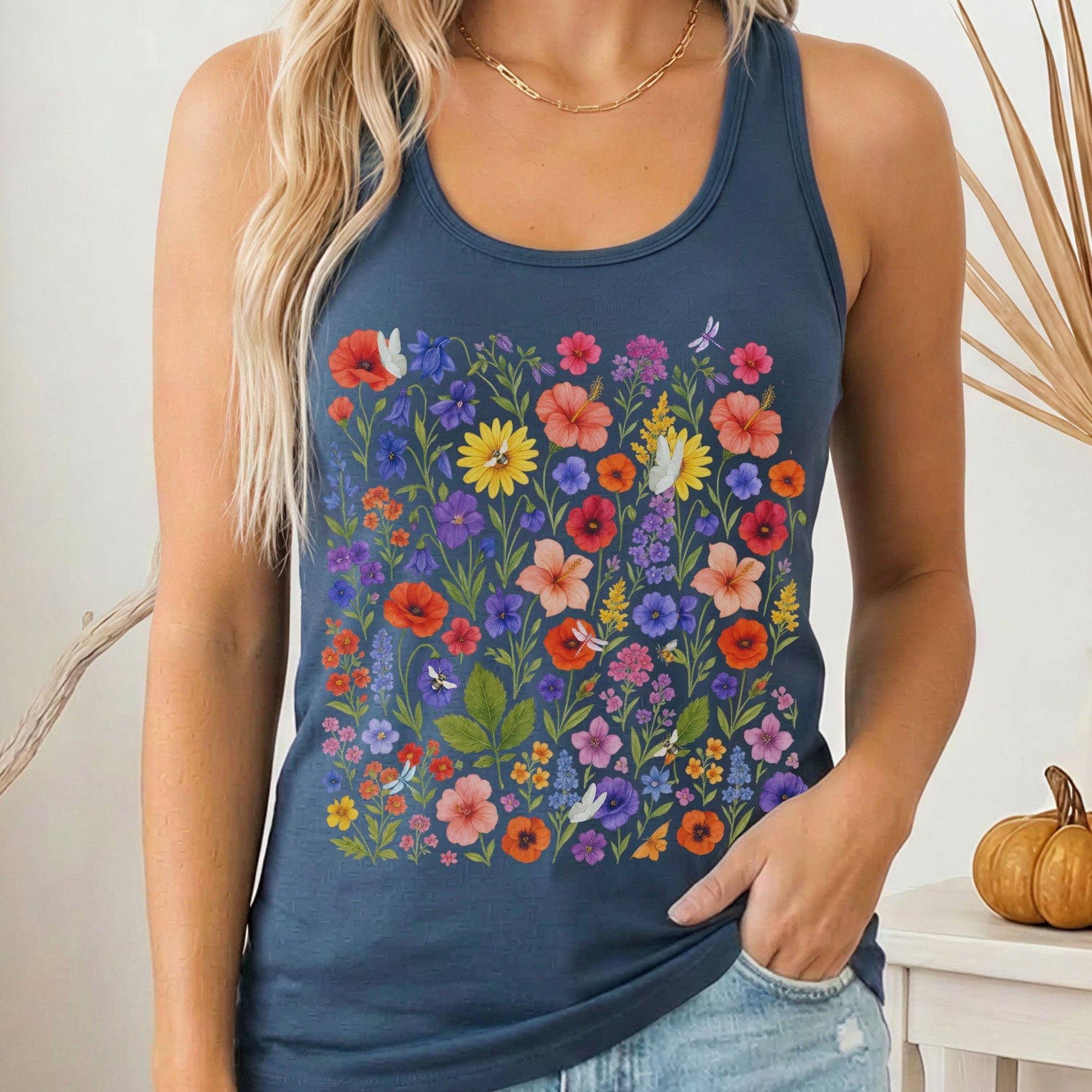 Tank Tops Solid Indigo / XS Design 229 Tank Top The Mystic Eden