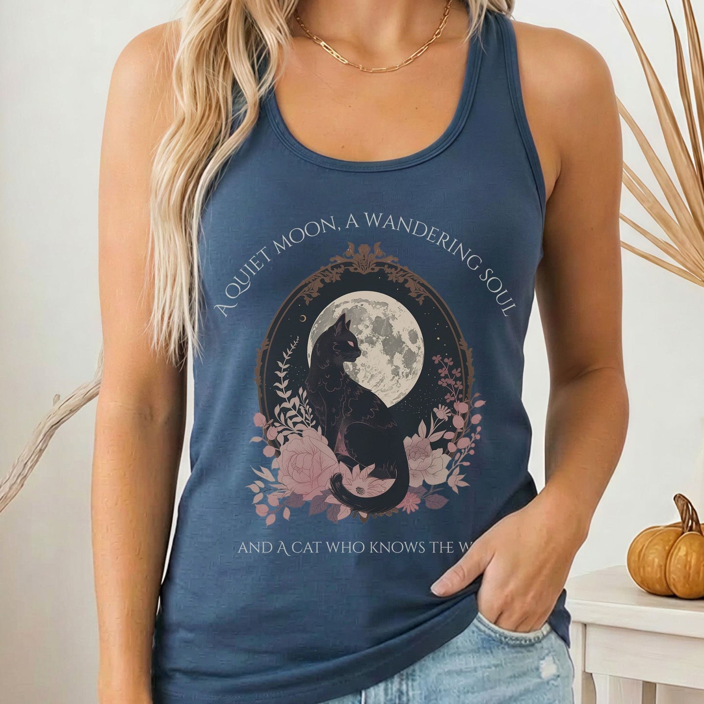 Tank Tops Solid Indigo / XS Design 268 Tank Top The Mystic Eden
