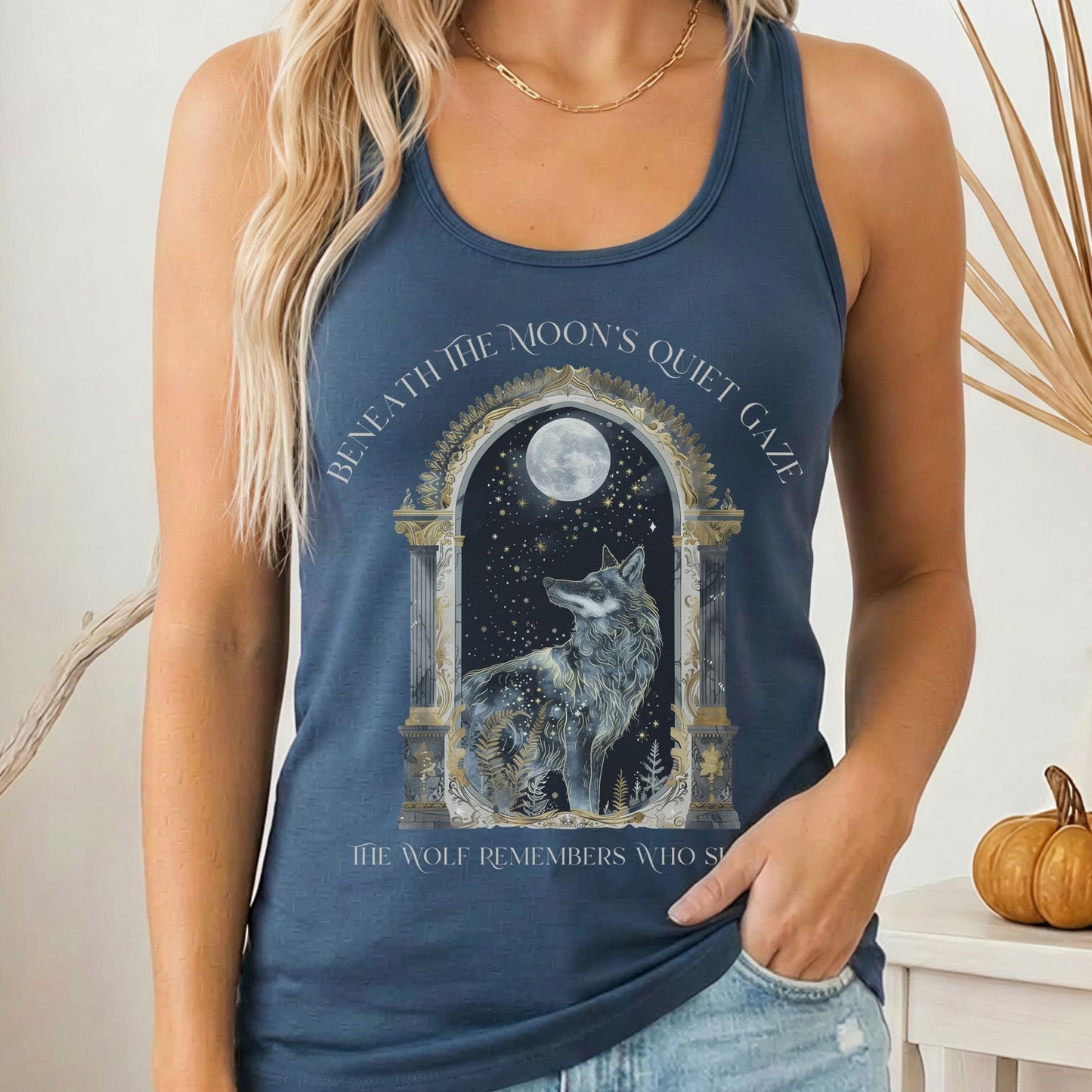 Tank Tops Solid Indigo / XS Design 278 Tank Top The Mystic Eden