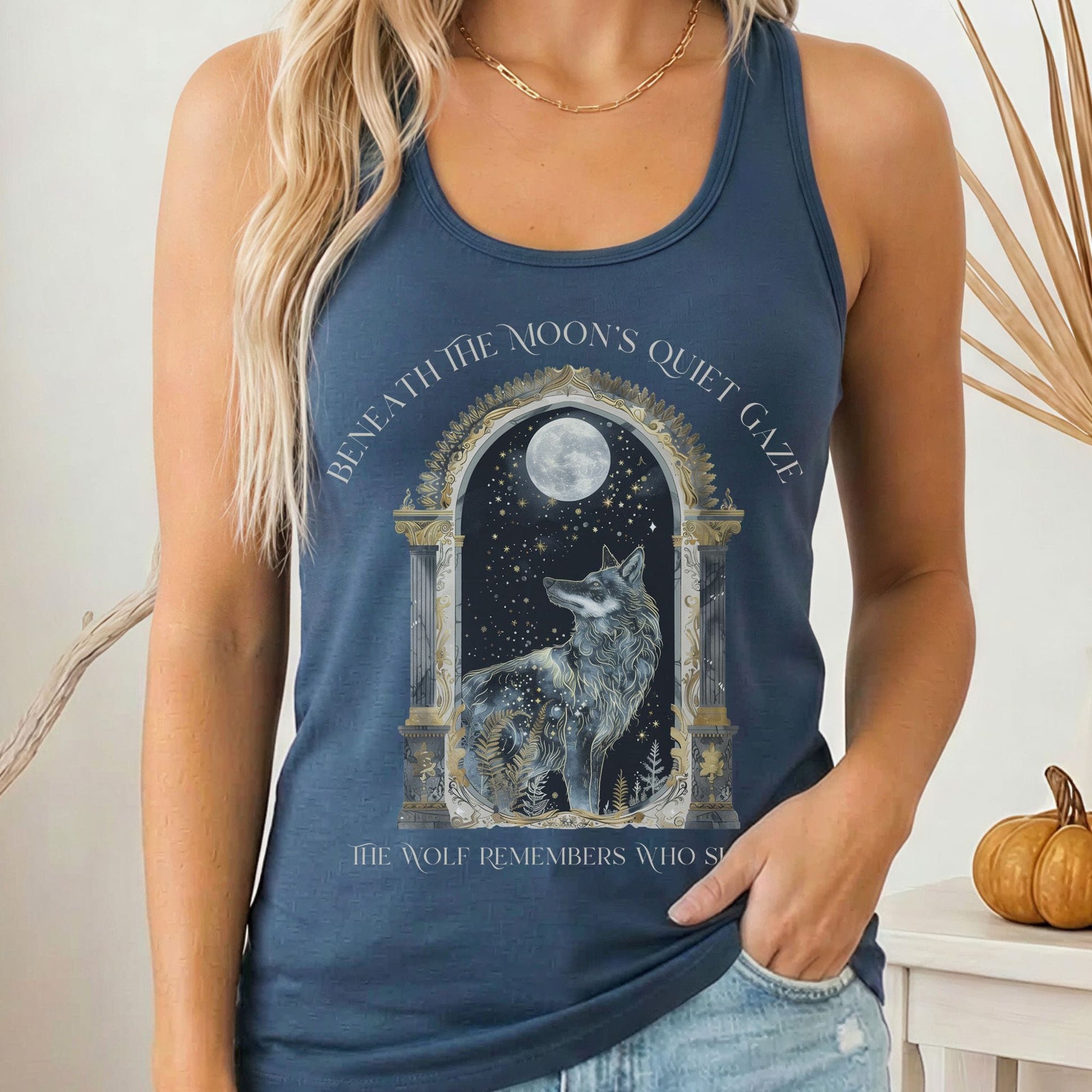 Tank Tops Solid Indigo / XS Design 278 Tank Top The Mystic Eden