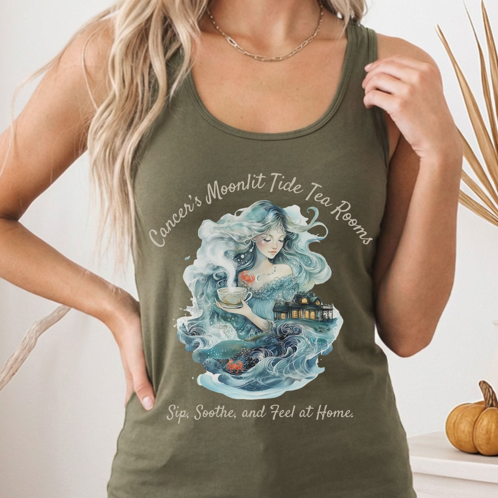 Tank Tops Solid Military Green / XS Design 149 Tank Top The Mystic Eden