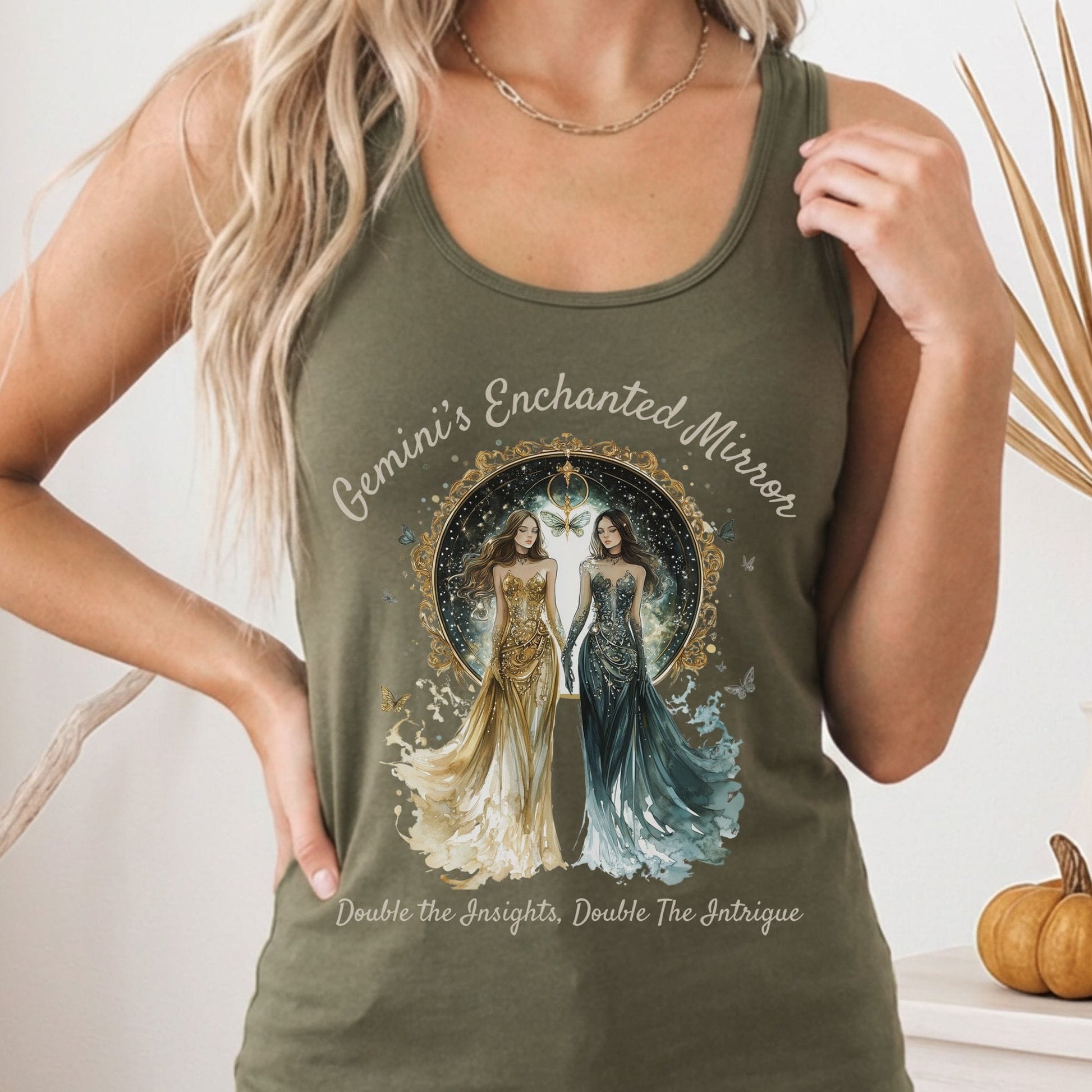 Tank Tops Solid Military Green / XS Design 153 Tank Top The Mystic Eden