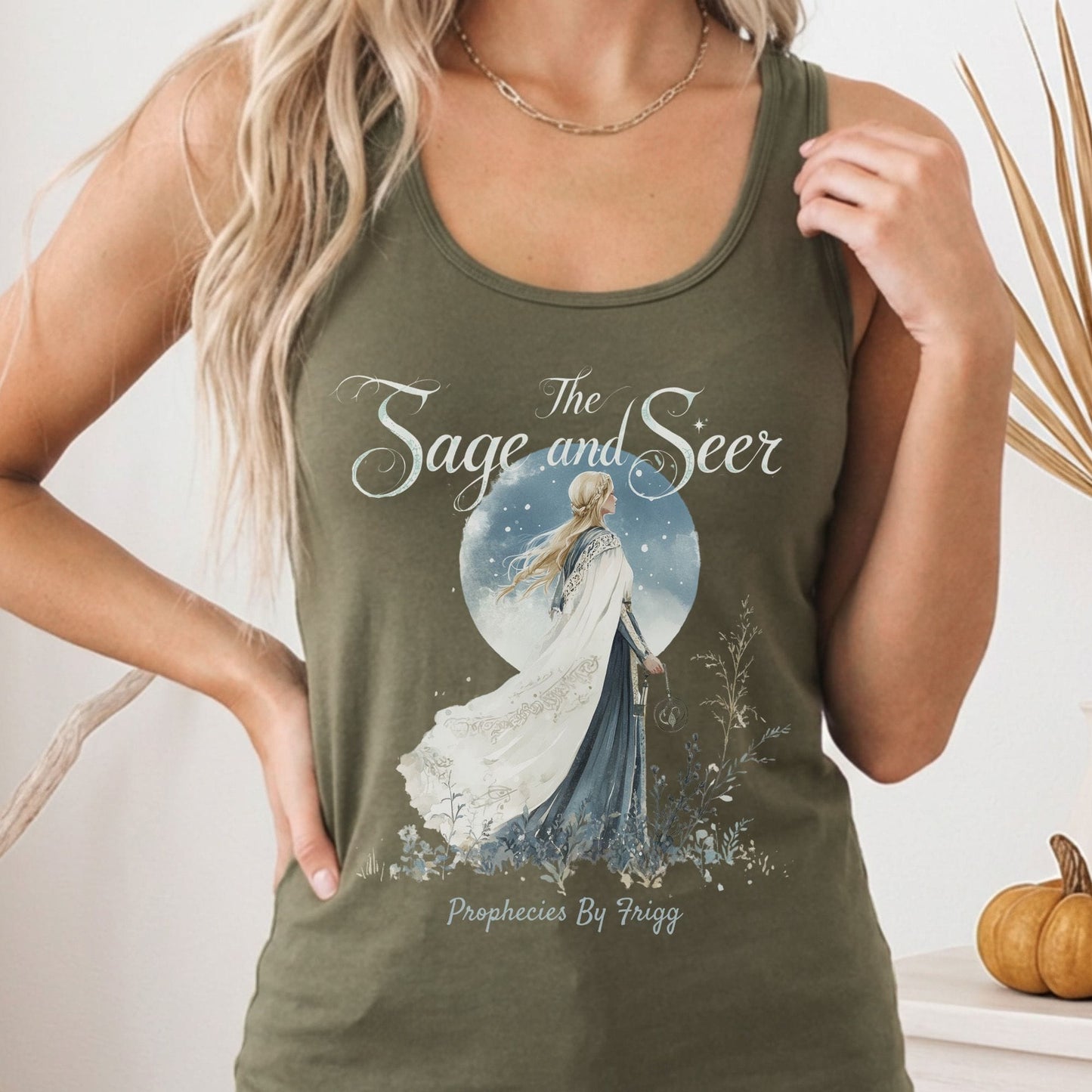 Tank Tops Solid Military Green / XS Design 164 Tank Top The Mystic Eden