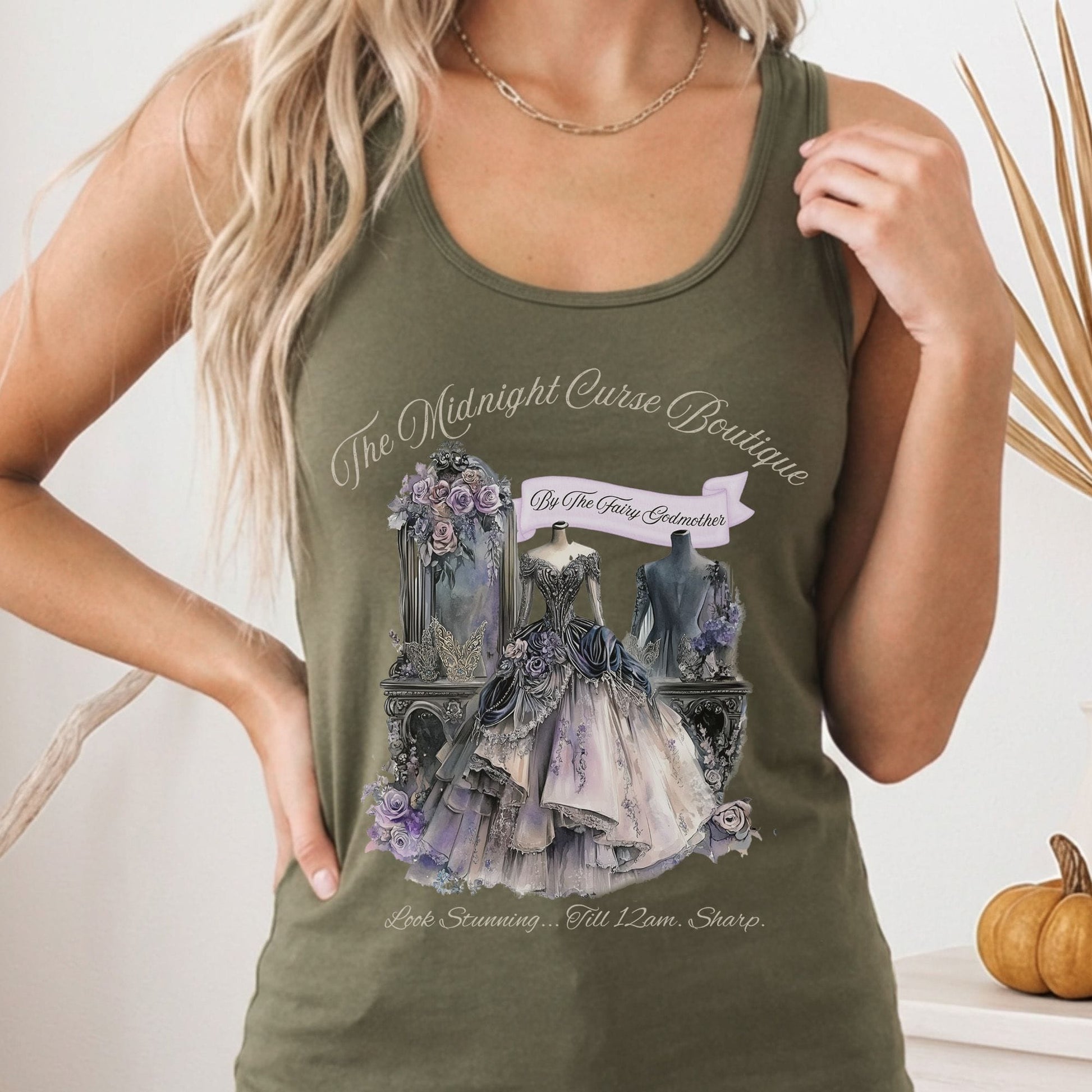 Tank Tops Solid Military Green / XS Design 180 Tank Top The Mystic Eden