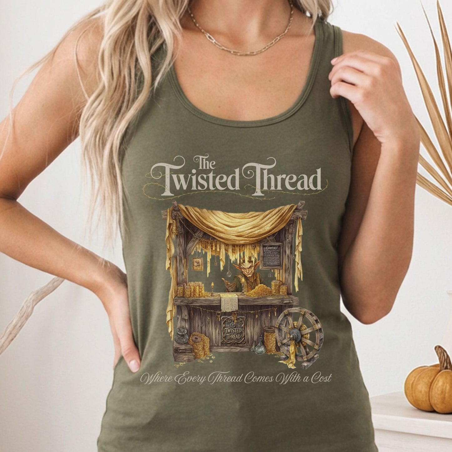 Tank Tops Solid Military Green / XS Design 182 Tank Top The Mystic Eden