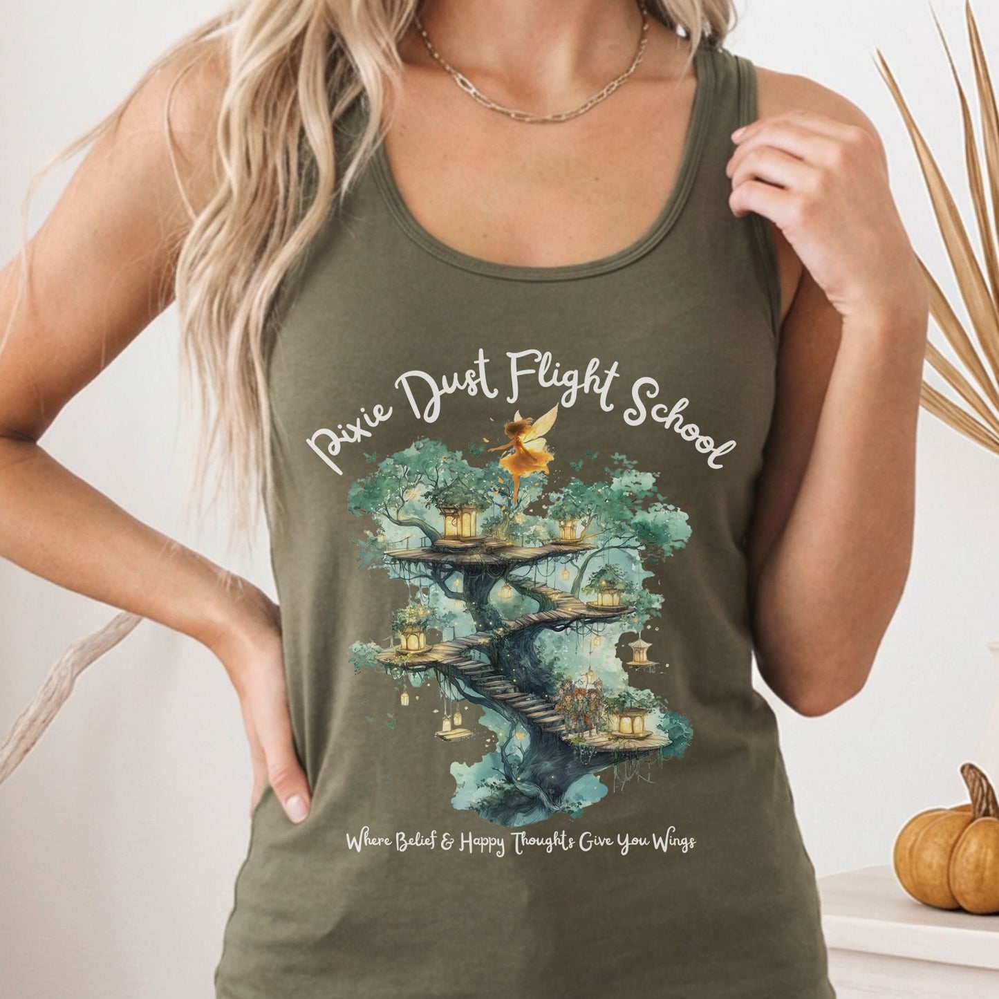 Tank Tops Solid Military Green / XS Design 183 Tank Top The Mystic Eden