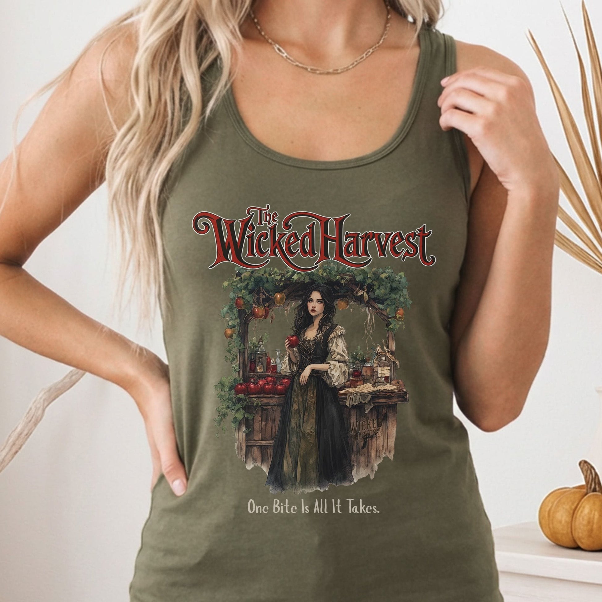Tank Tops Solid Military Green / XS Design 184 Tank Top The Mystic Eden